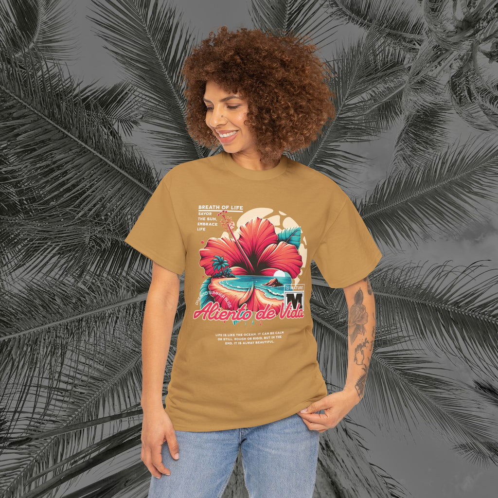Breath Of Paradise - (UNISEX) Heavy Cotton T-Shirt - Aliento De Vida