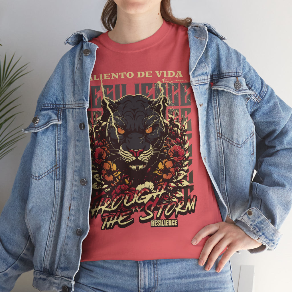 Rise of the Panther - (UNISEX) Heavy Cotton Tee - Aliento De Vida