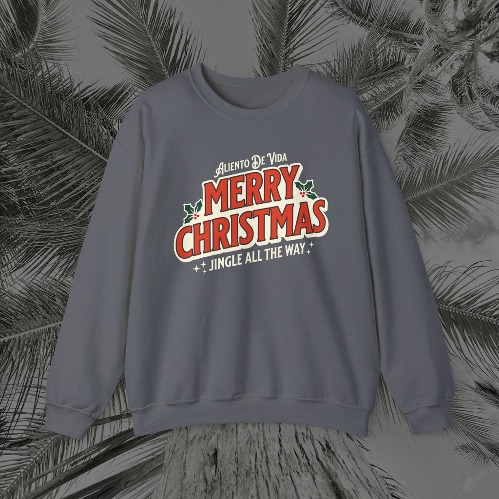 Merry Christmas - (UNISEX) Cozy Crewneck Sweatshirt - Aliento De Vida