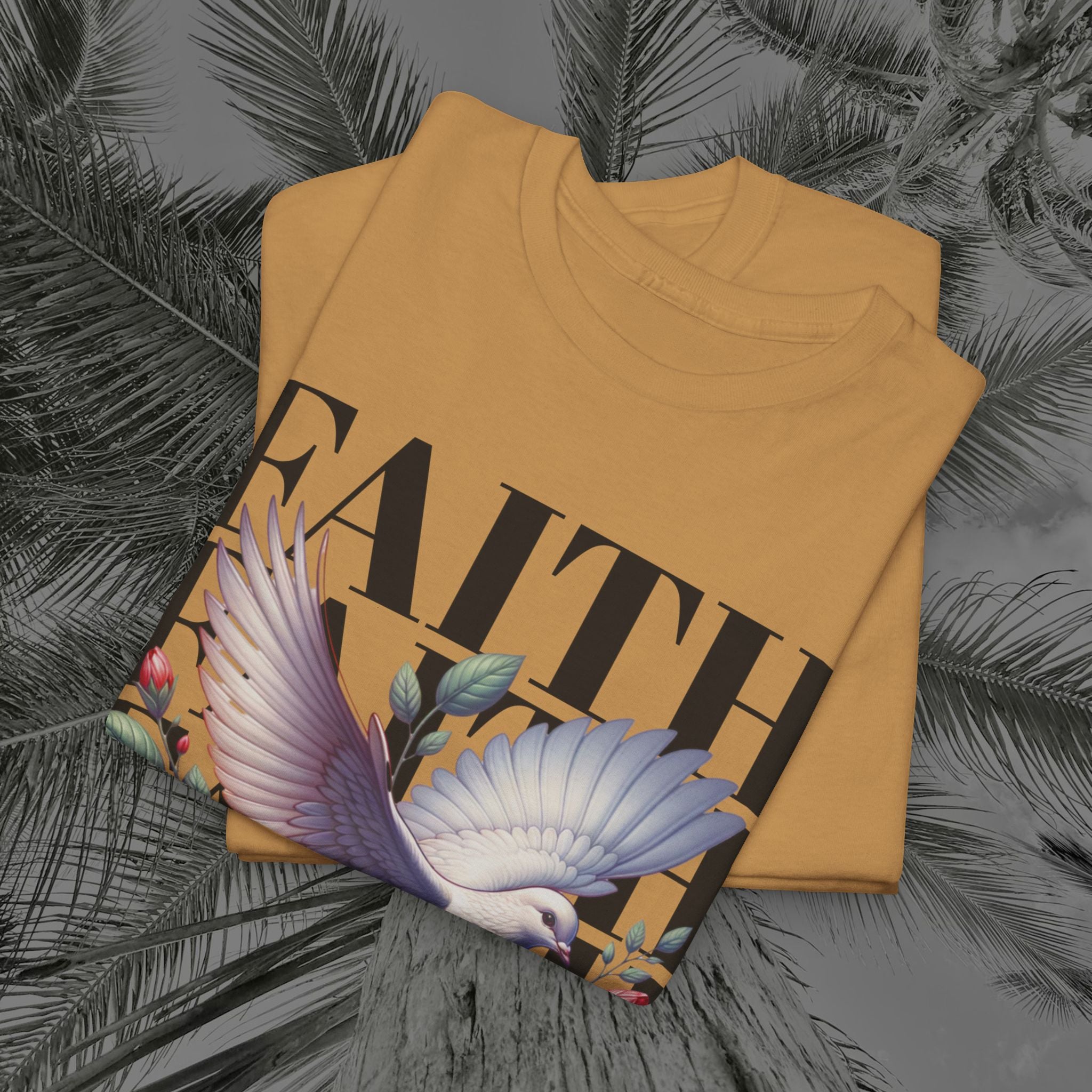 Wings of Grace - (UNISEX) Heavy Cotton Tee - Aliento De Vida