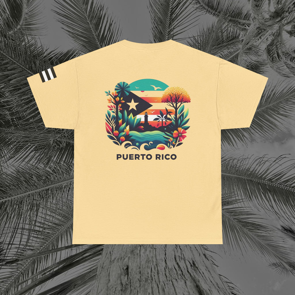 Isla Vibrante - PR COLLECTION - (UNISEX) Heavy Cotton Tee - Aliento De Vida