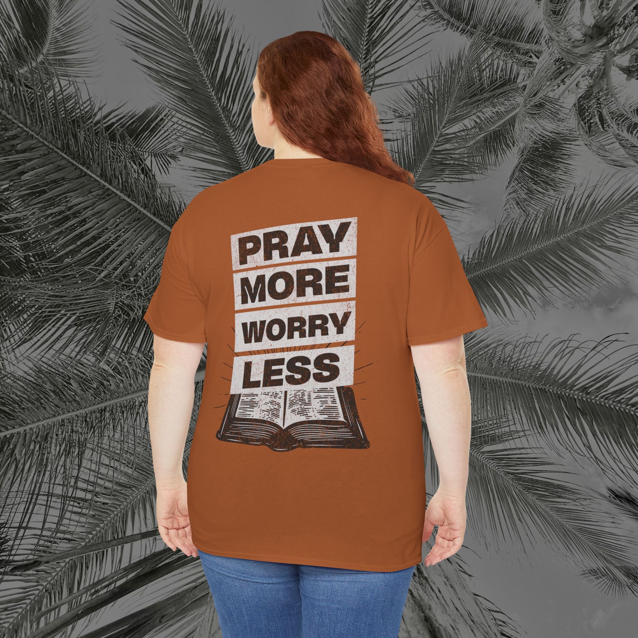 Peace Through Prayer - (UNISEX) Heavy Cotton Tee - Aliento De Vida