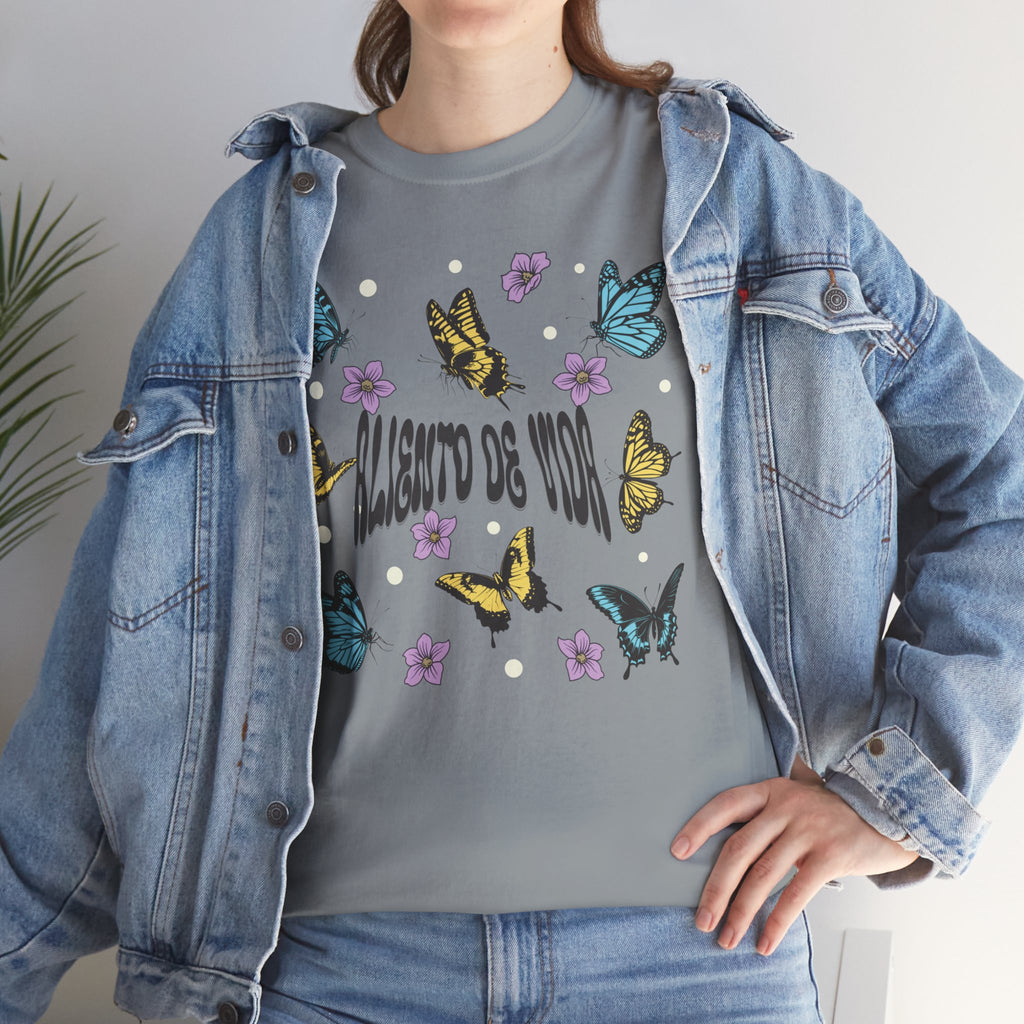 Butterfly Effect #2 - (UNISEX) Heavy Cotton T-Shirt - Aliento De Vida