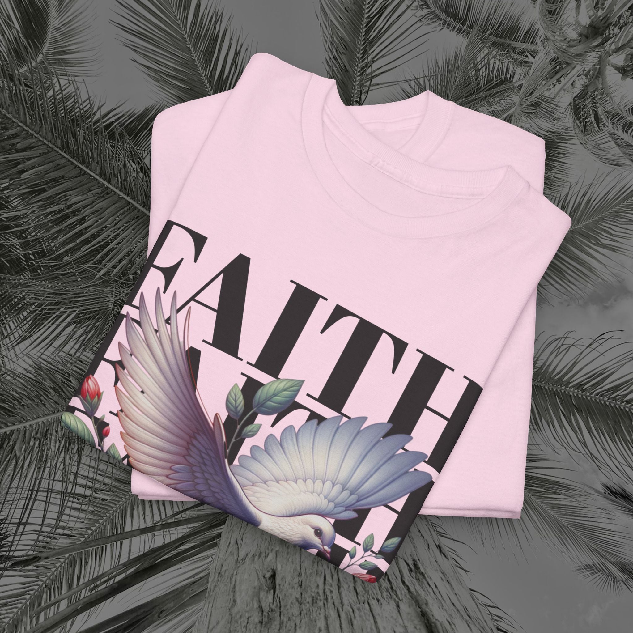 Wings of Grace - (UNISEX) Heavy Cotton Tee - Aliento De Vida