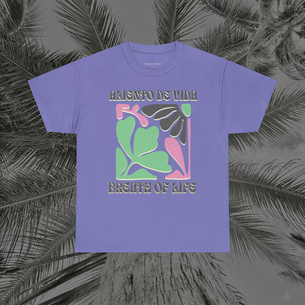 One Breath, Infinite Bloom #2 - (UNISEX) Heavy Cotton T-Shirt - Aliento De Vida