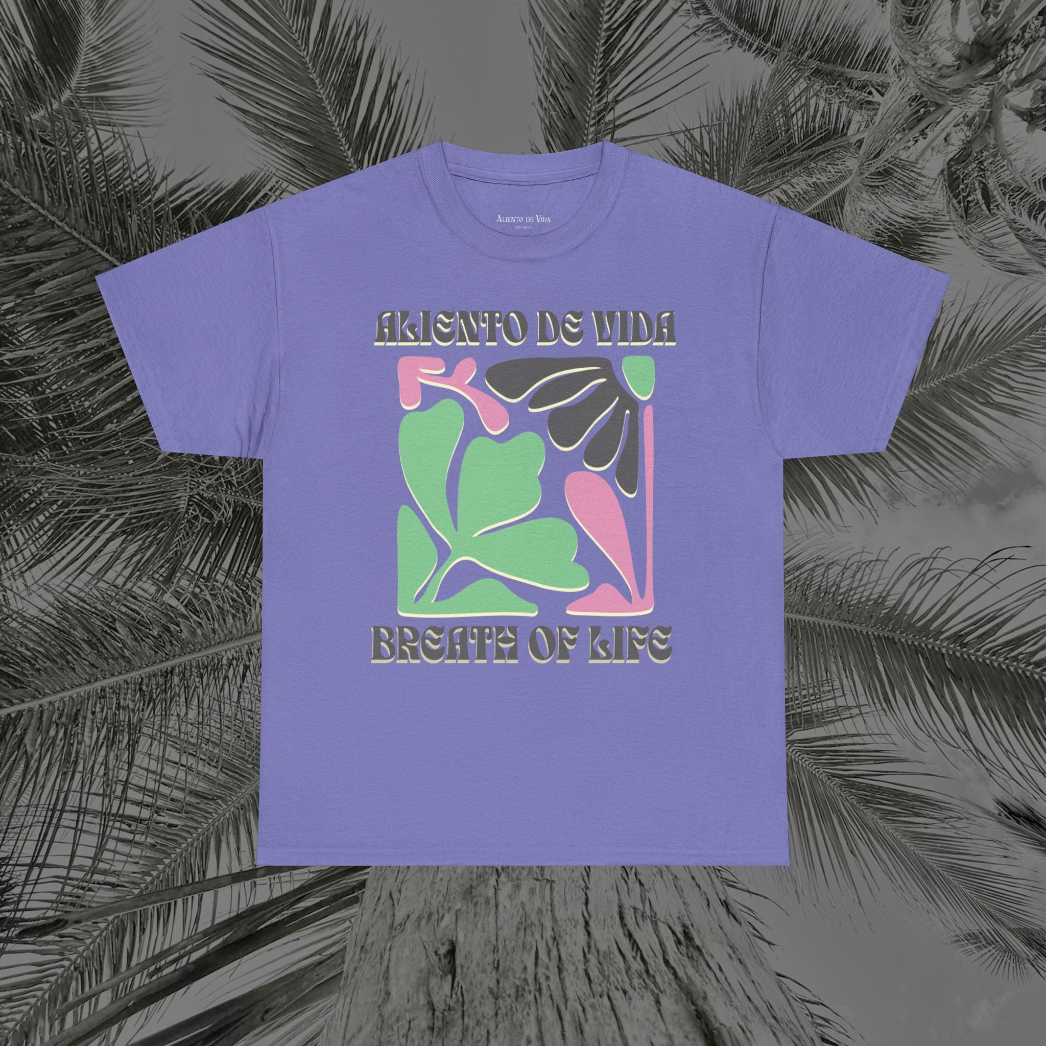 One Breath, Infinite Bloom #2 - (UNISEX) Heavy Cotton T-Shirt - Aliento De Vida