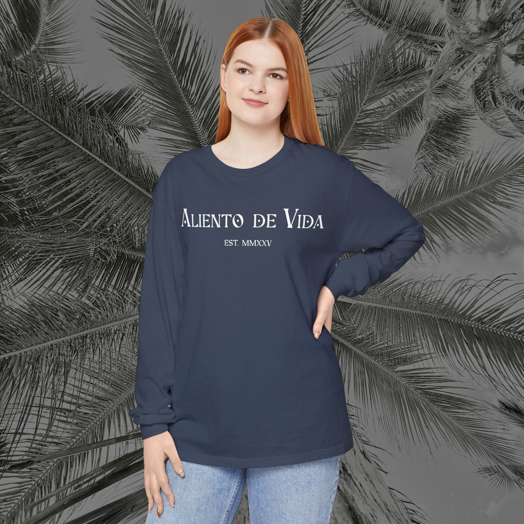Resting Beach Face - (UNISEX) Long Sleeve Shirt - Aliento De Vida