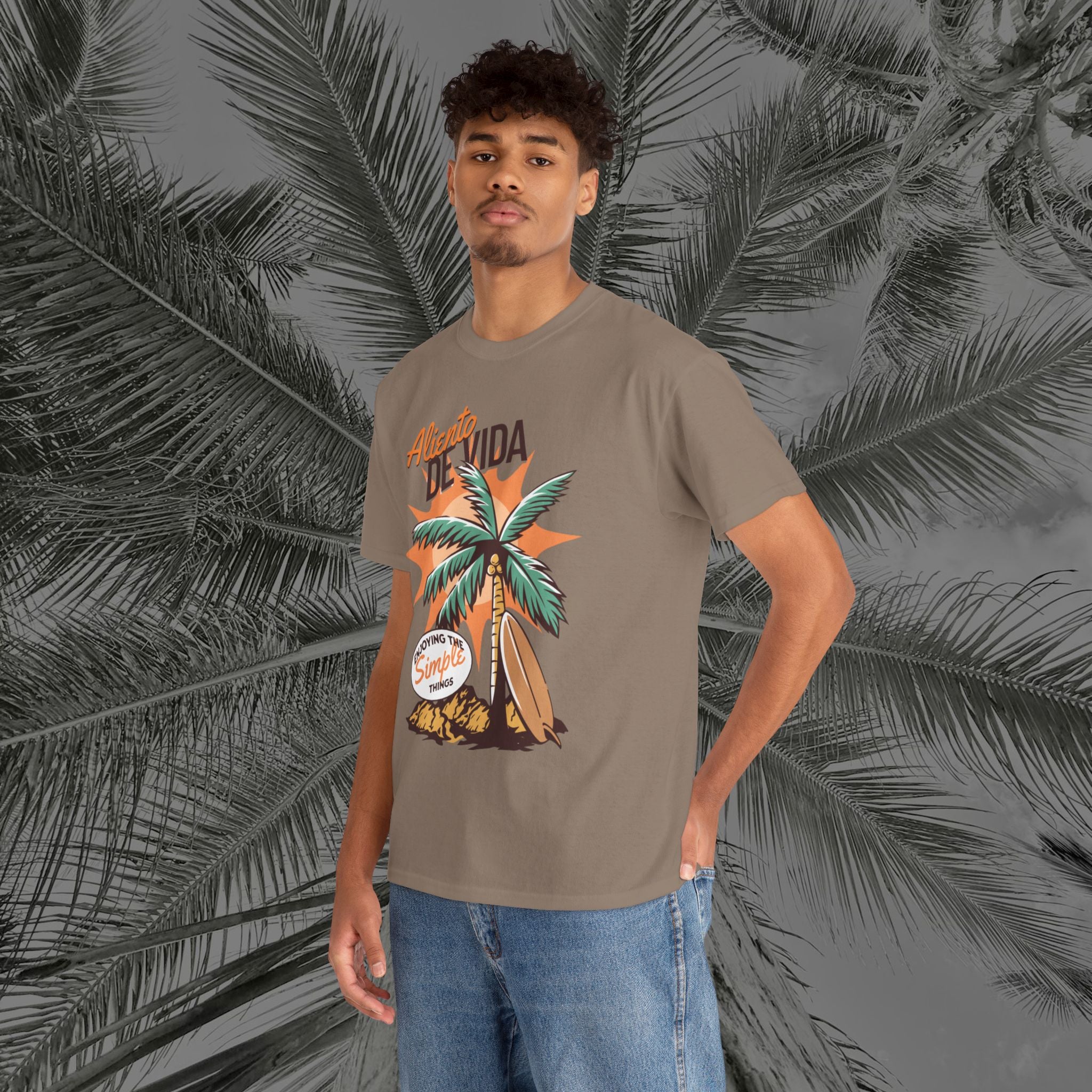 Pure Palm - (UNISEX) Heavy Cotton Tee - Aliento De Vida