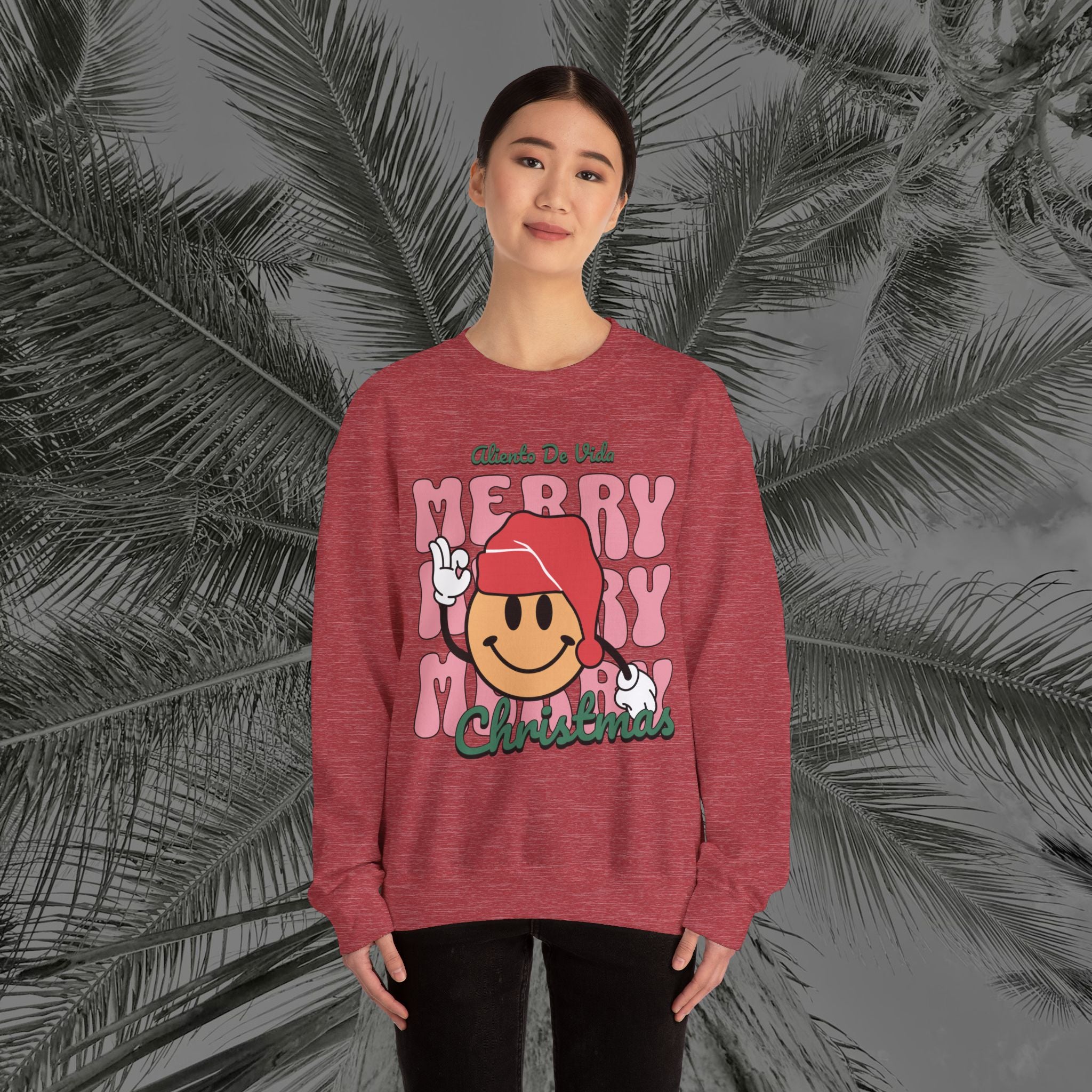 Happy Holidays - Cozy Crewneck Sweatshirt - Aliento De Vida