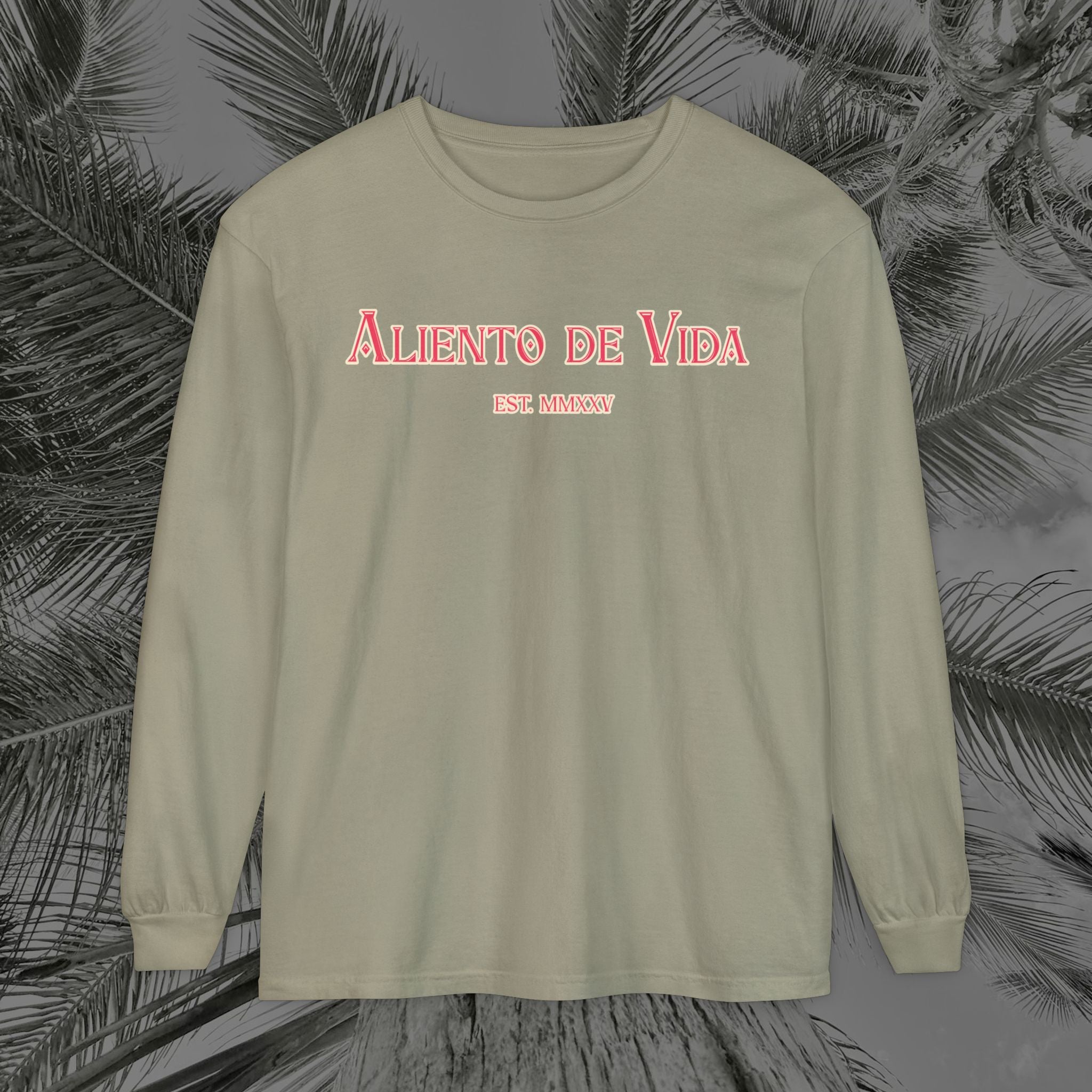 Breath Of Paradise - (UNISEX) Long Sleeve Shirt - Back Design - Aliento De Vida