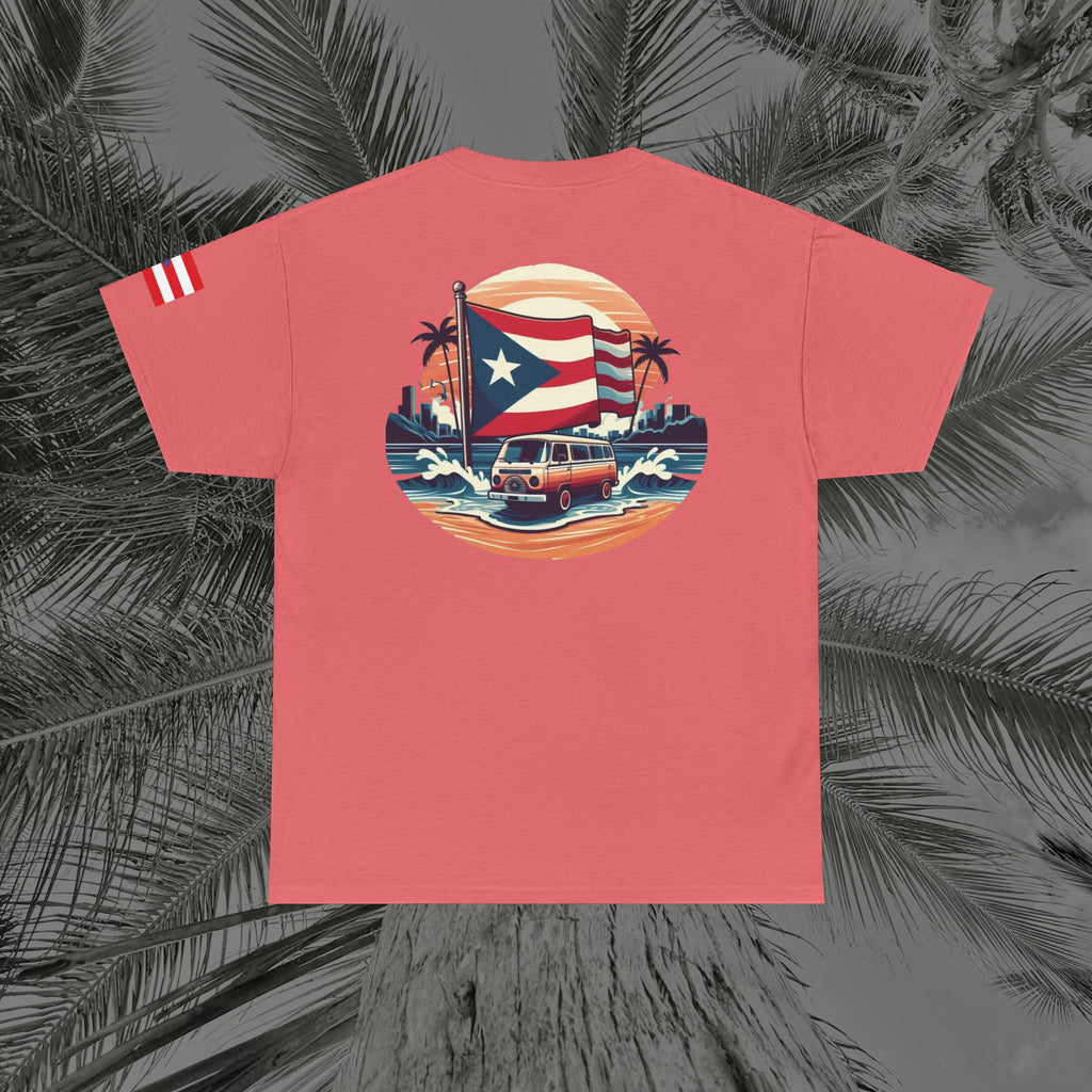 Island Cruiser - PR COLLECTION - (UNISEX) Heavy Cotton Tee - Aliento De Vida