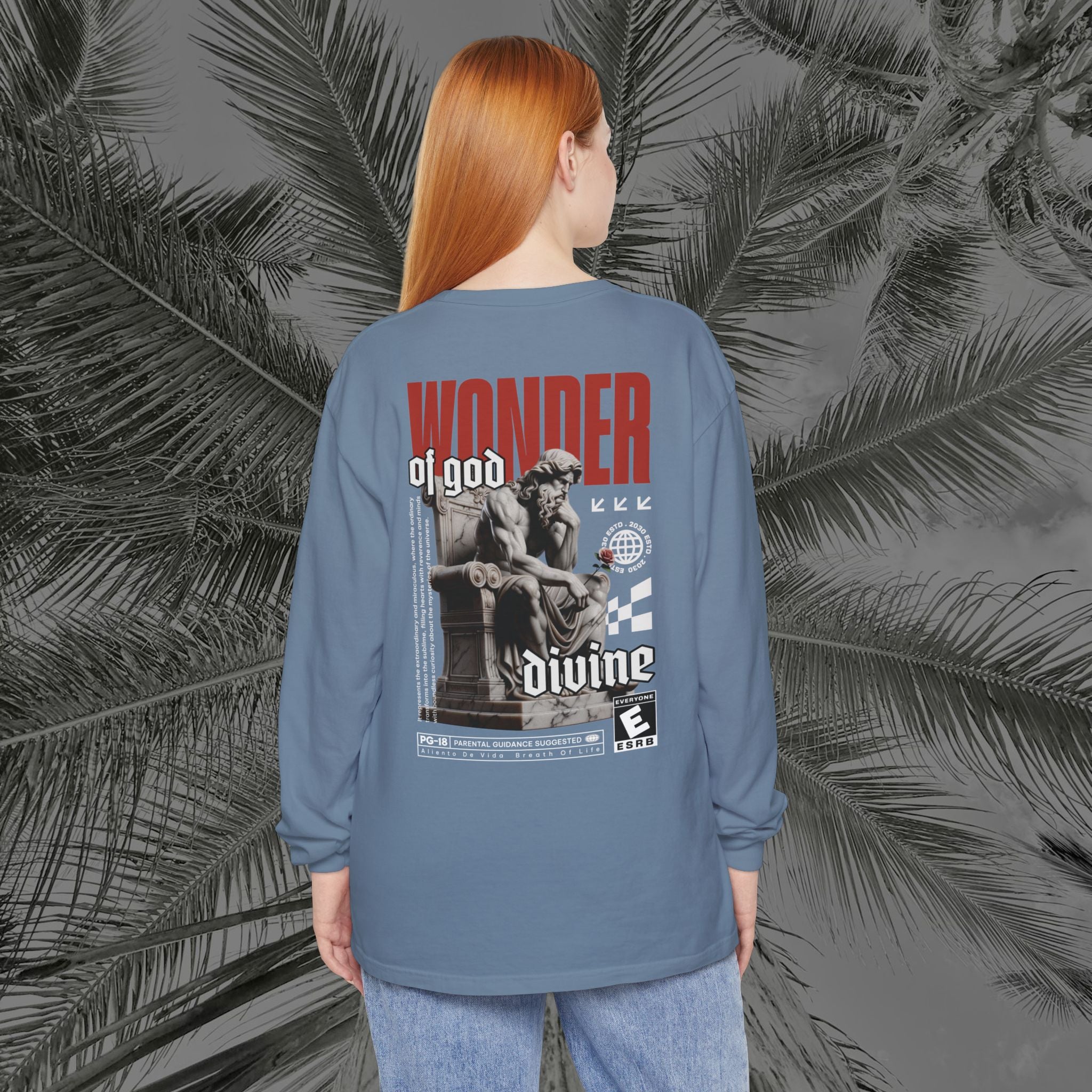 Throne of the Divine - (UNISEX) Long Sleeve Shirt - Aliento De Vida
