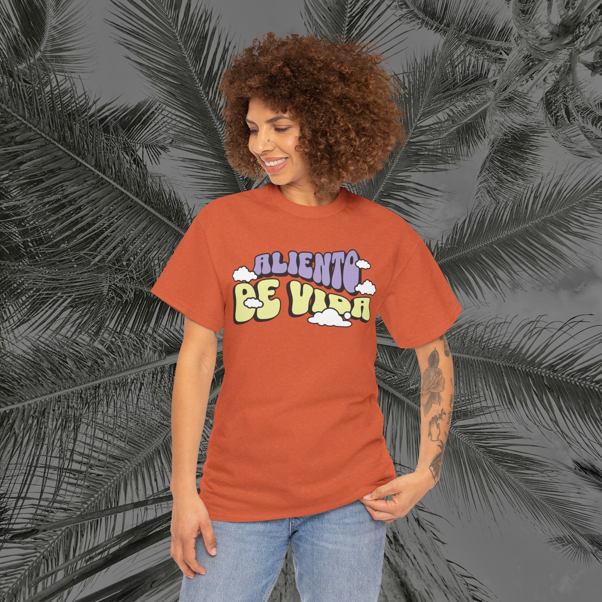 Clouds #1 - (UNISEX) Heavy Cotton T-Shirt - Aliento De Vida