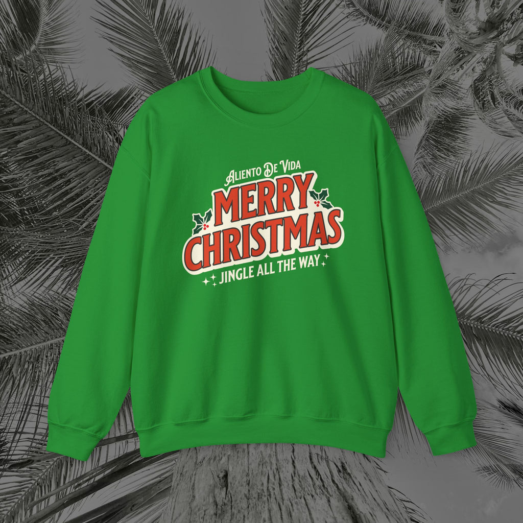 Merry Christmas - (UNISEX) Cozy Crewneck Sweatshirt - Aliento De Vida