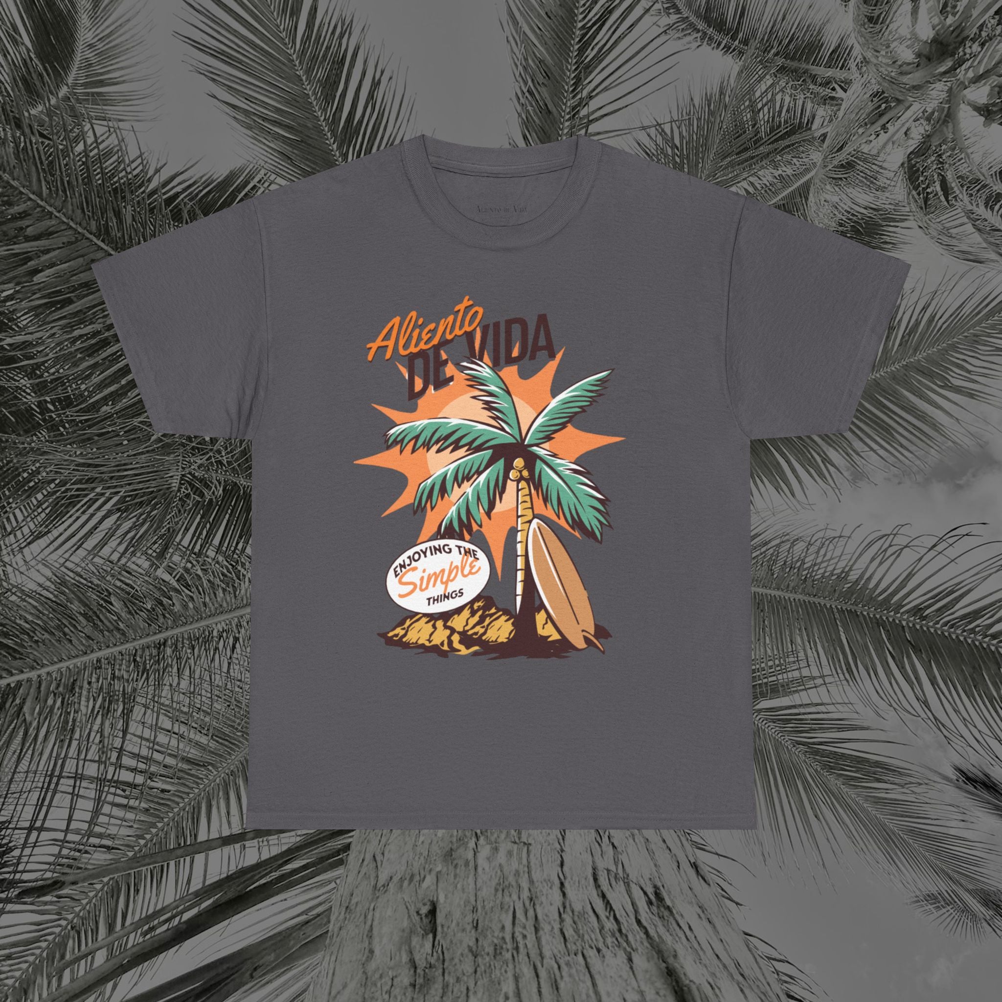 Pure Palm - (UNISEX) Heavy Cotton Tee - Aliento De Vida