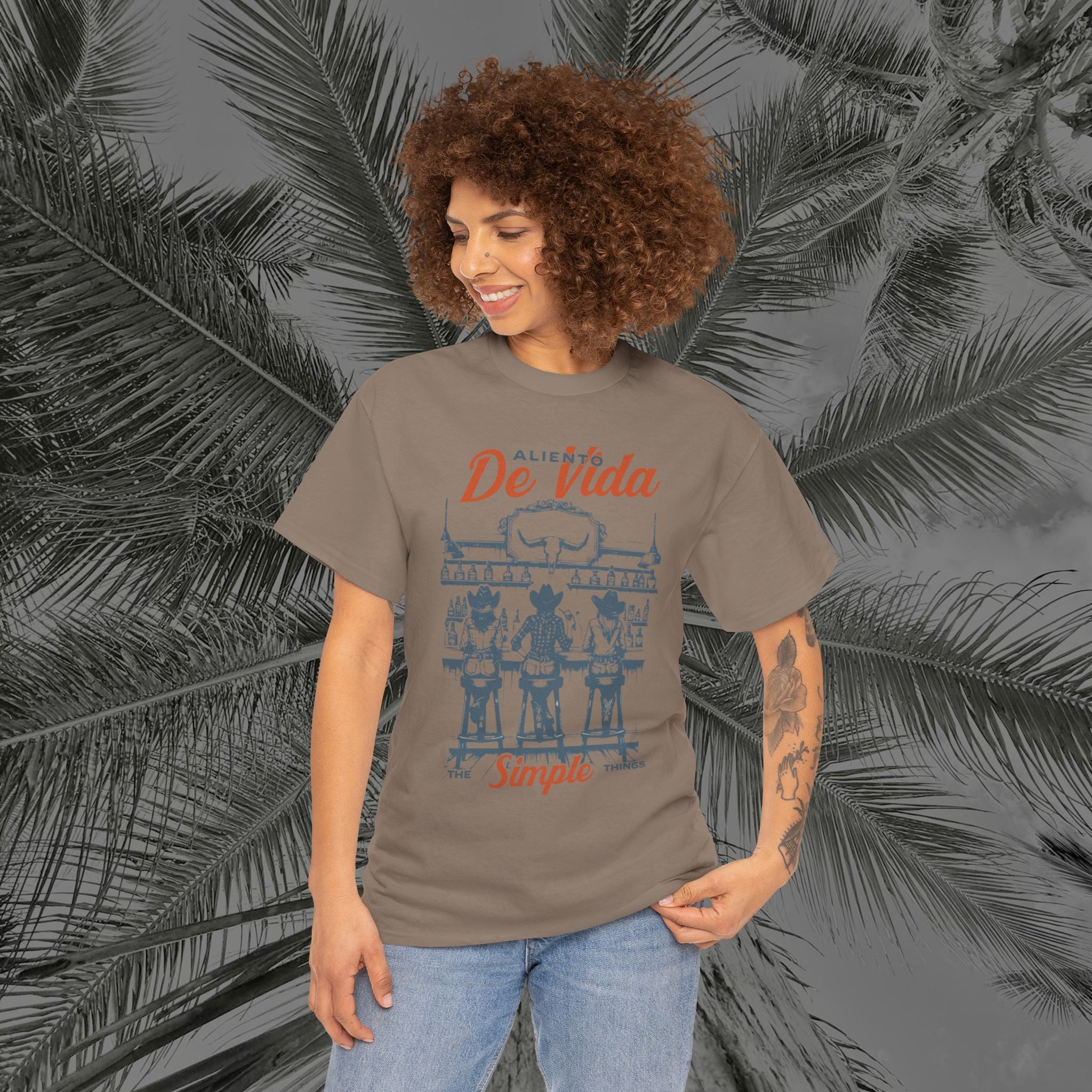 Let's Have A Drink - (UNISEX) Heavy Cotton T-Shirt - Aliento De Vida
