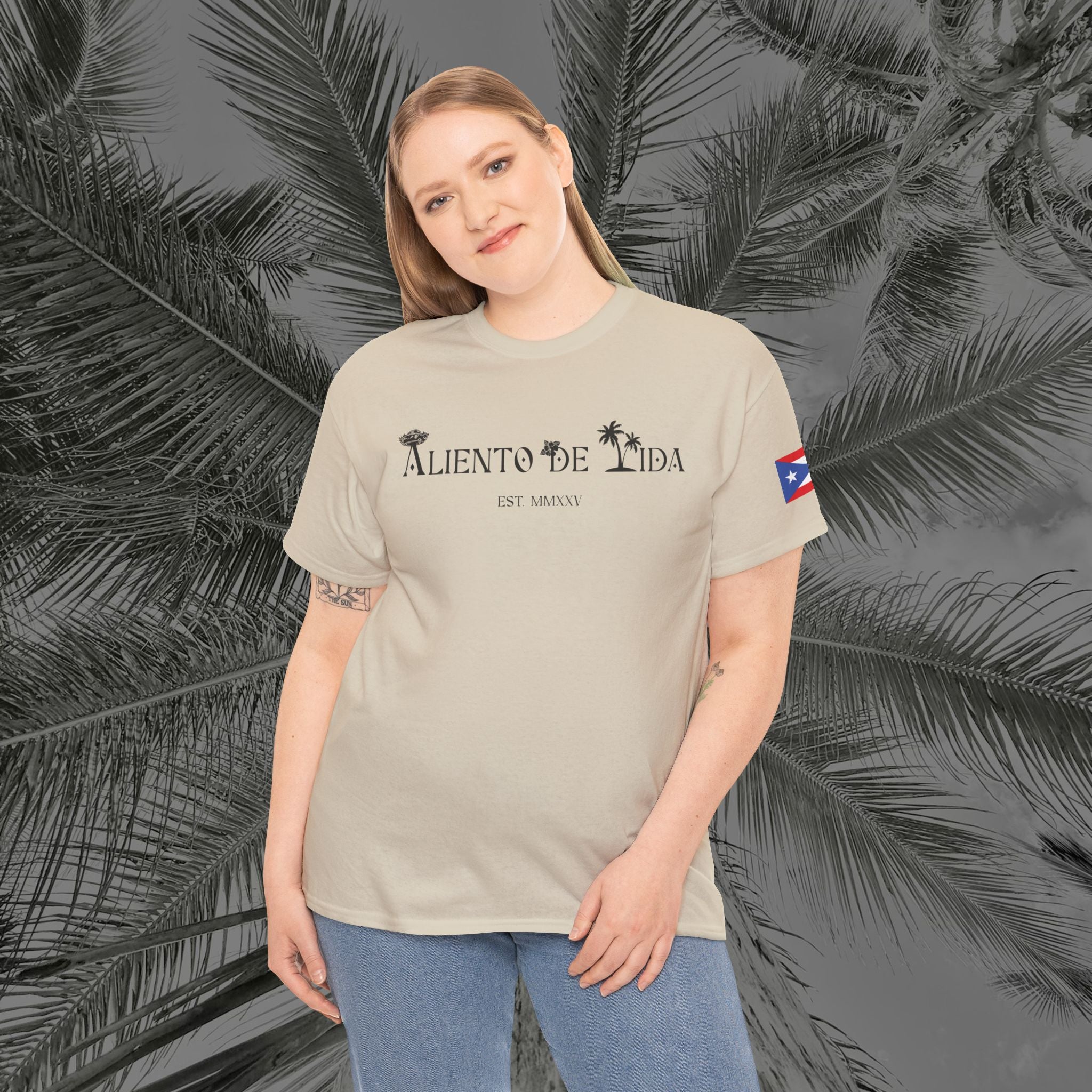 WE ARE PUERTO RICAN - PR COLLECTION - (UNISEX) Heavy Cotton Tee - Aliento De Vida