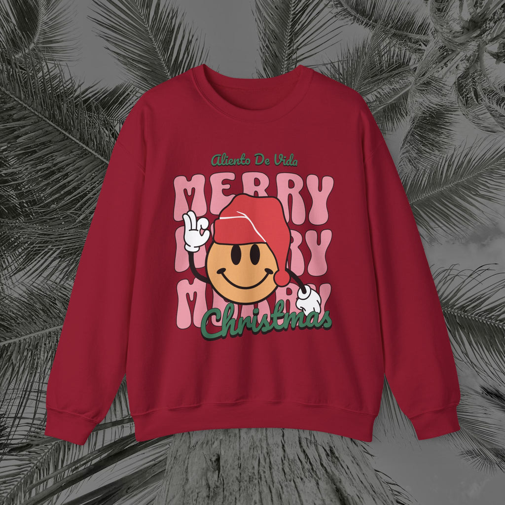 Happy Holidays - Cozy Crewneck Sweatshirt - Aliento De Vida