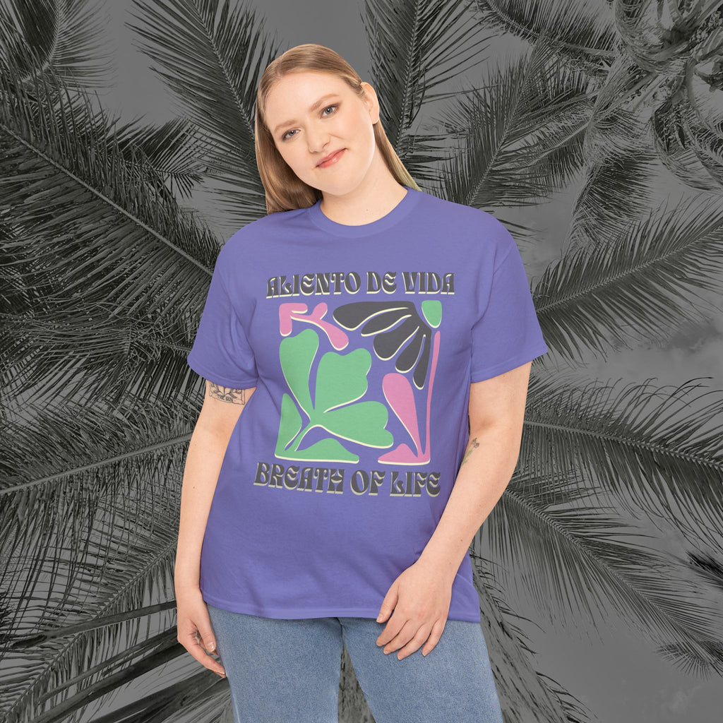 One Breath, Infinite Bloom #2 - (UNISEX) Heavy Cotton T-Shirt - Aliento De Vida