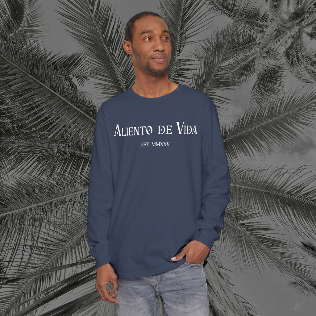 Resting Beach Face - (UNISEX) Long Sleeve Shirt - Aliento De Vida