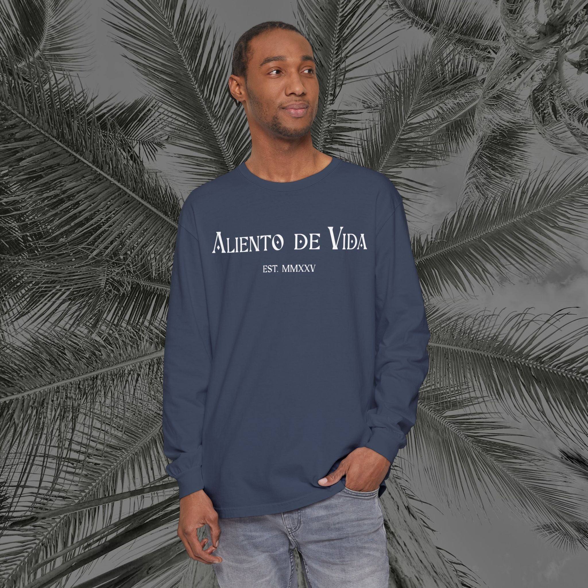 Resting Beach Face - (UNISEX) Long Sleeve Shirt - Aliento De Vida