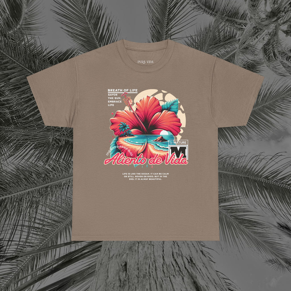 Breath Of Paradise - (UNISEX) Heavy Cotton T-Shirt - Aliento De Vida