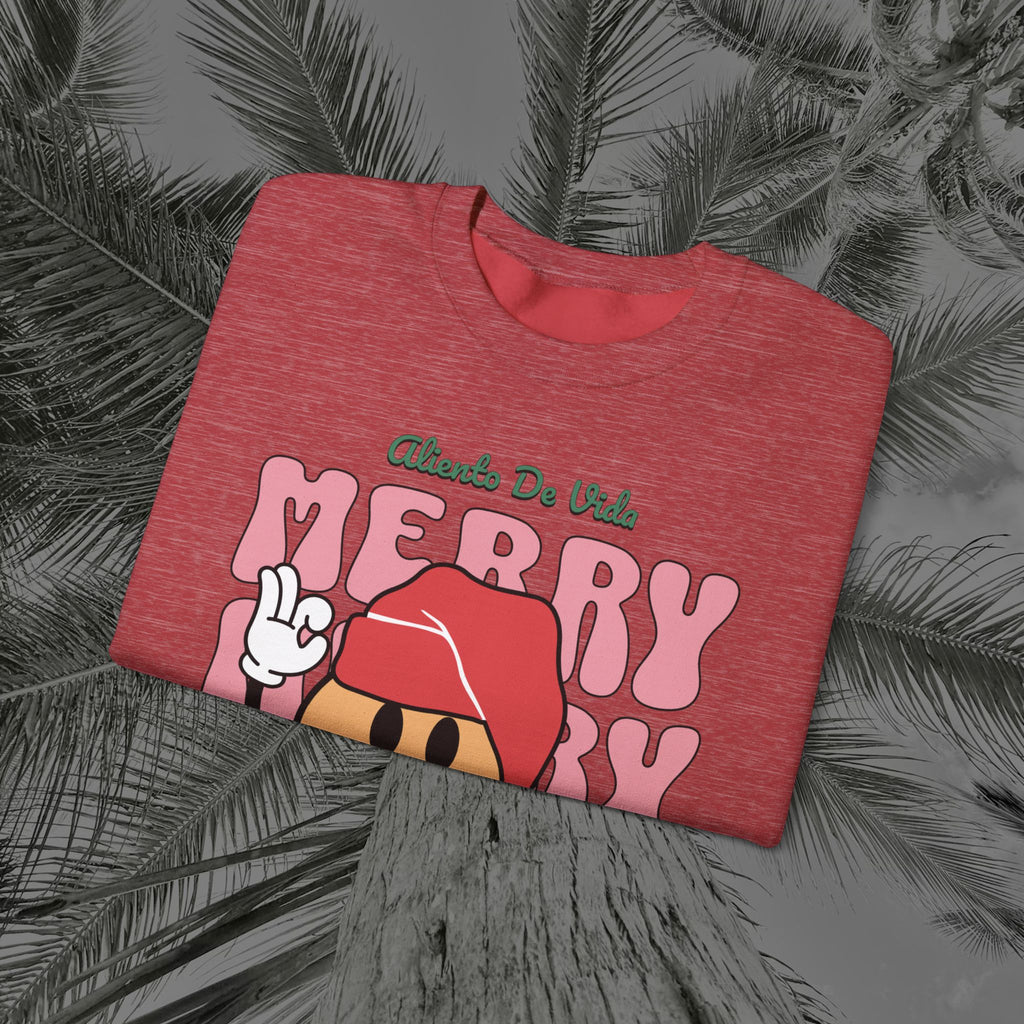 Happy Holidays - Cozy Crewneck Sweatshirt - Aliento De Vida