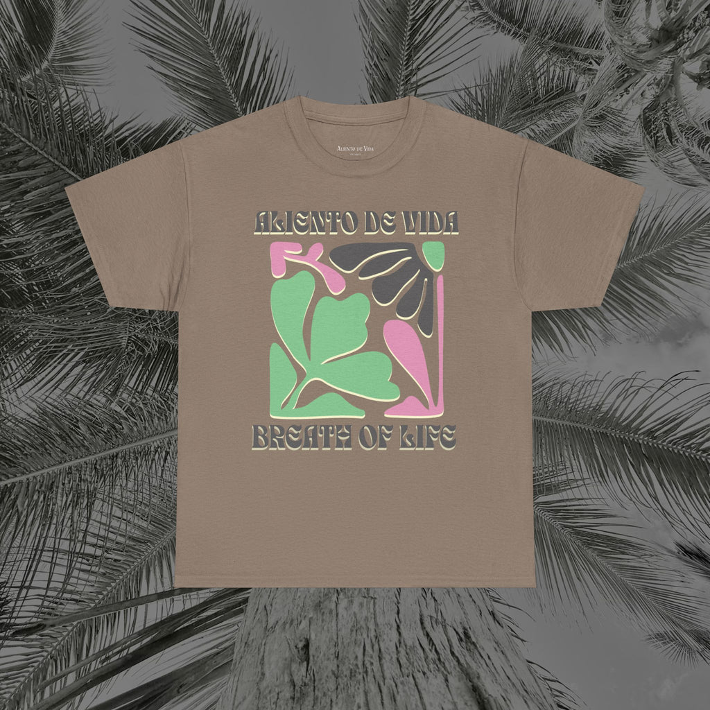 One Breath, Infinite Bloom #2 - (UNISEX) Heavy Cotton T-Shirt - Aliento De Vida