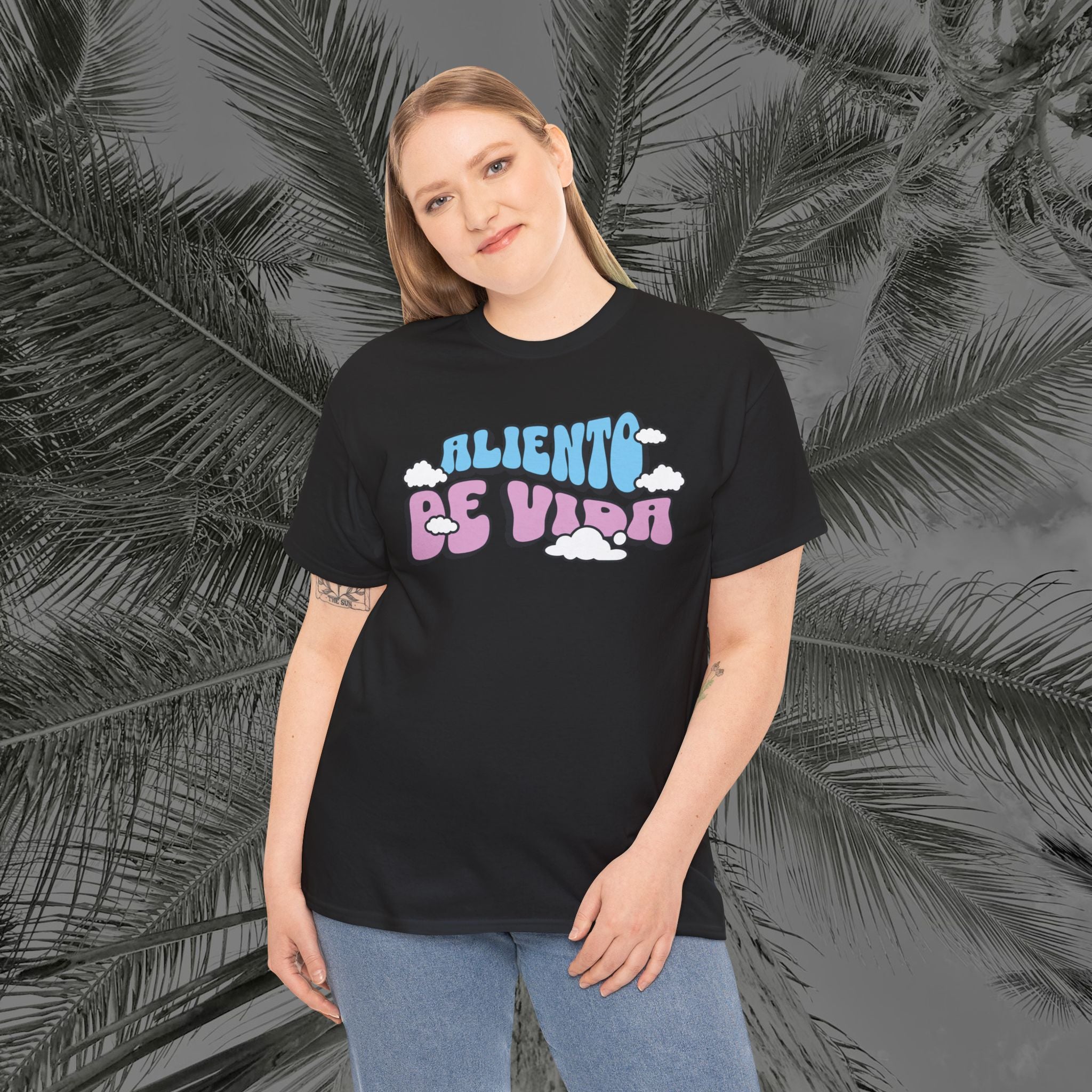 Clouds #3 - (UNISEX) Heavy Cotton T-Shirt - Aliento De Vida