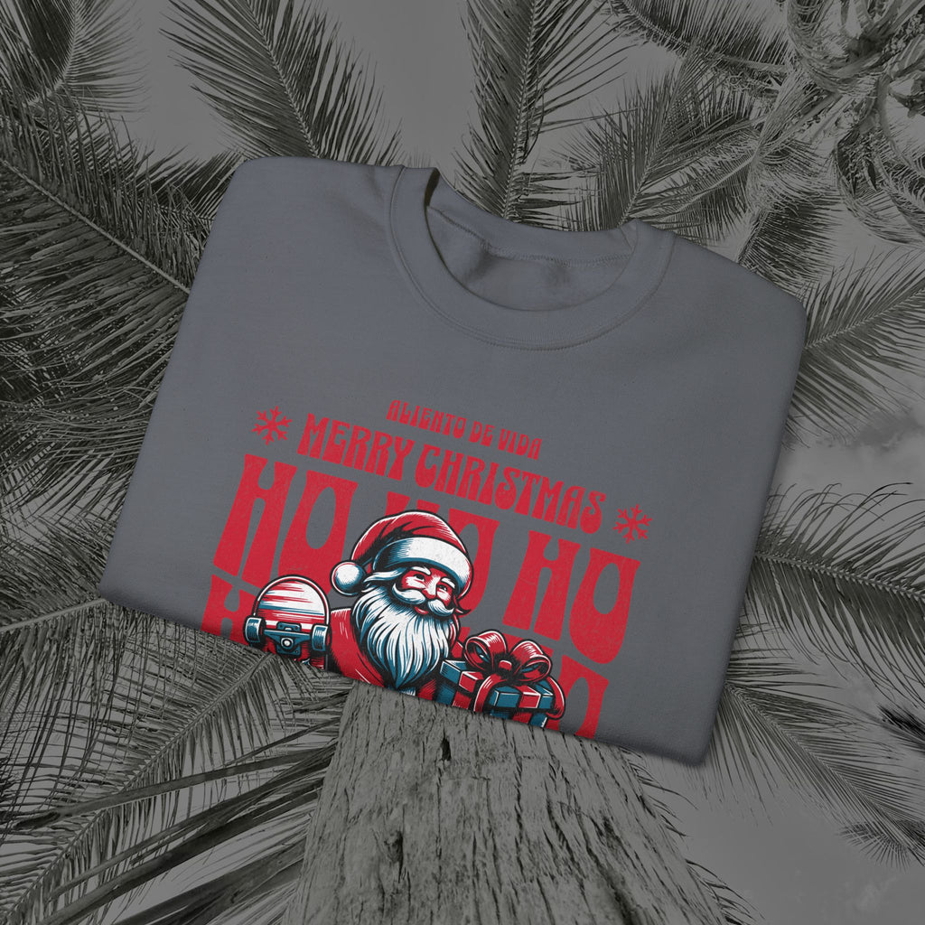 Naughty by Nature, Santa by Choice - (UNISEX) Cozy Crewneck Sweatshirt - Aliento De Vida