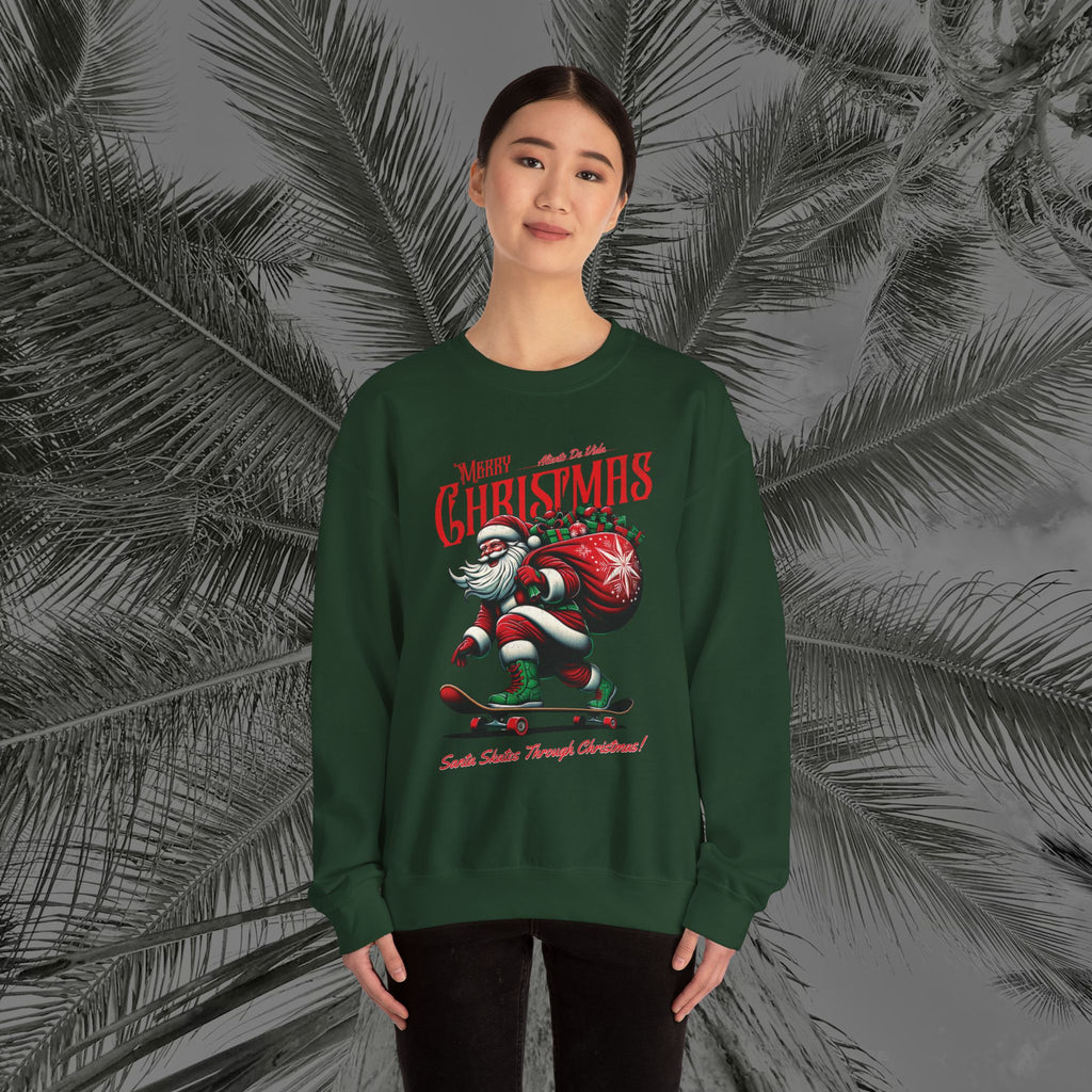 Merry Kickmas - (UNISEX) Cozy Crewneck Sweatshirt - Aliento De Vida