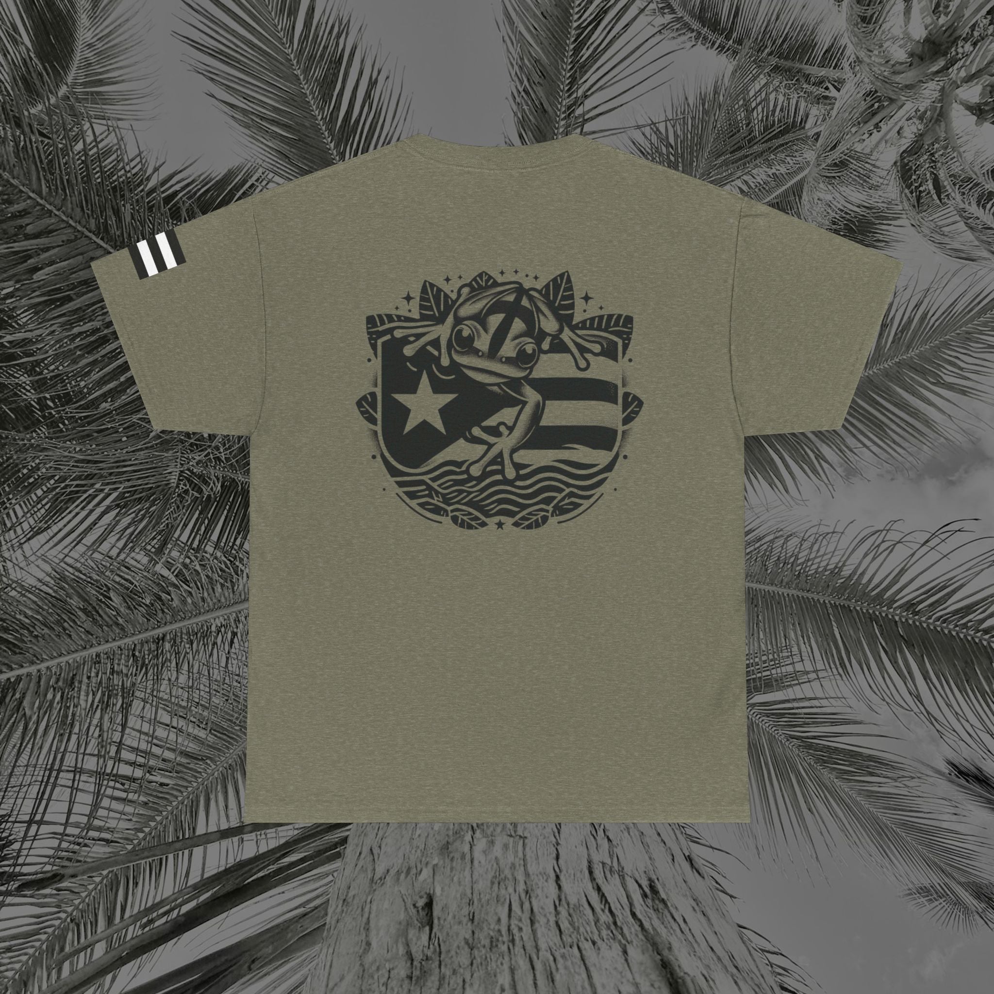 Frog Of The Island - PR COLLECTION - (UNISEX) Heavy Cotton Tee - Aliento De Vida