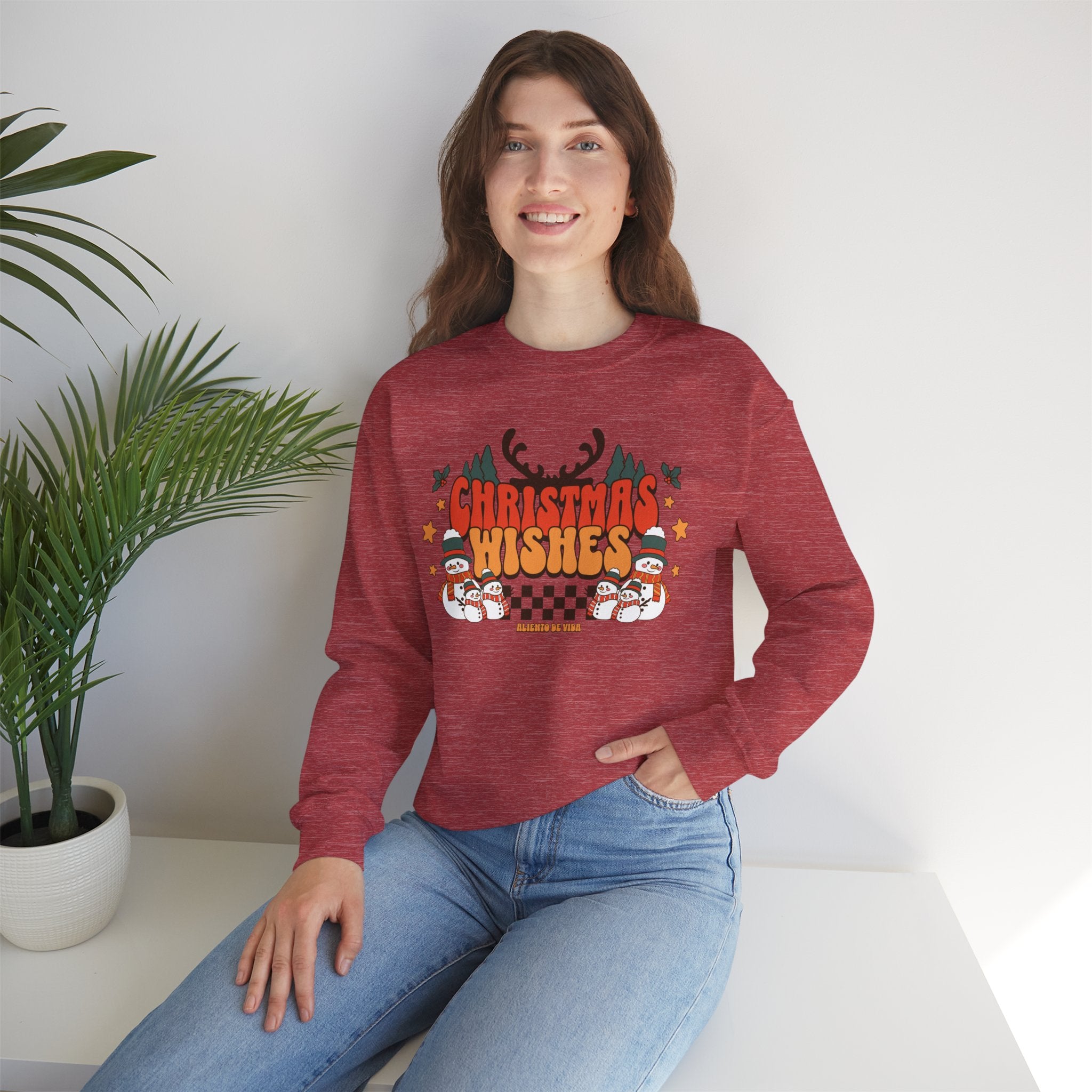 Chillin’ With My Snowmies - (UNISEX) Cozy Crewneck Sweatshirt - Aliento De Vida