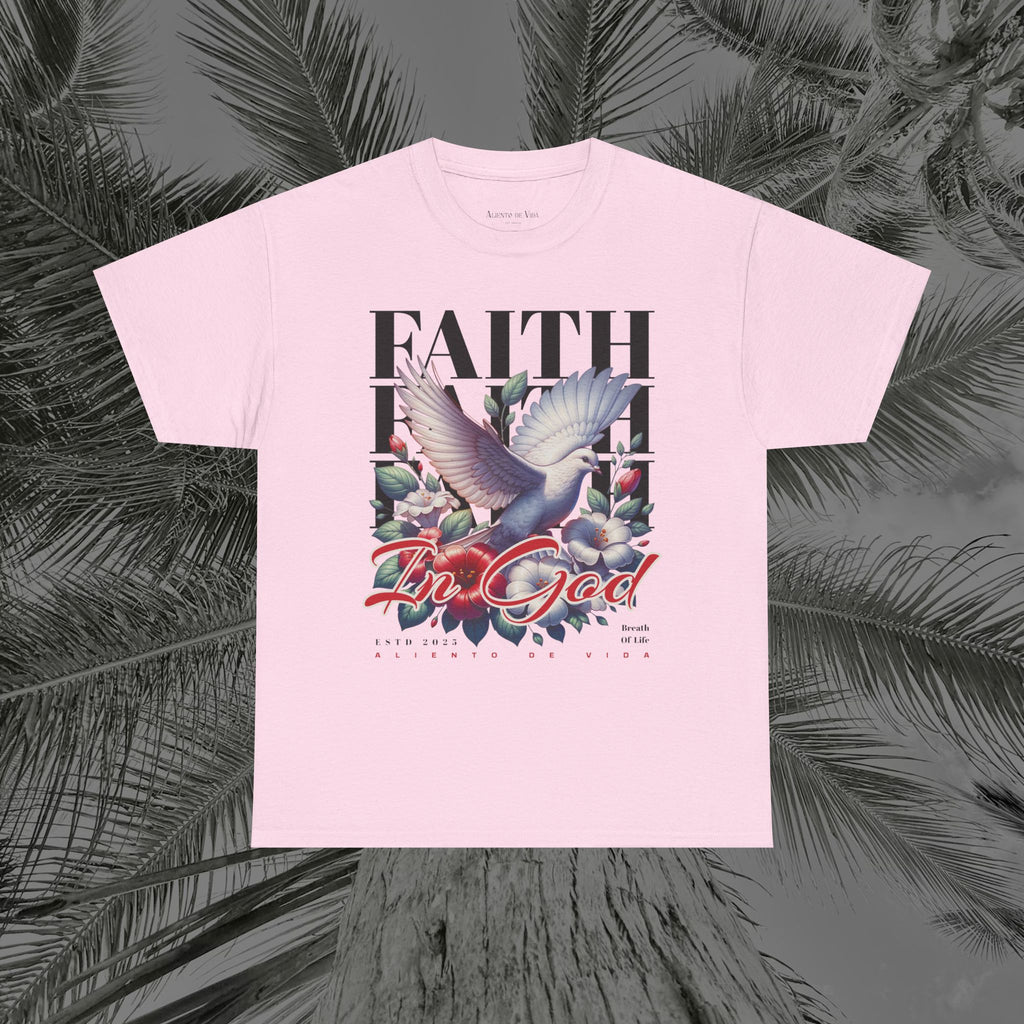Wings of Grace - (UNISEX) Heavy Cotton Tee - Aliento De Vida