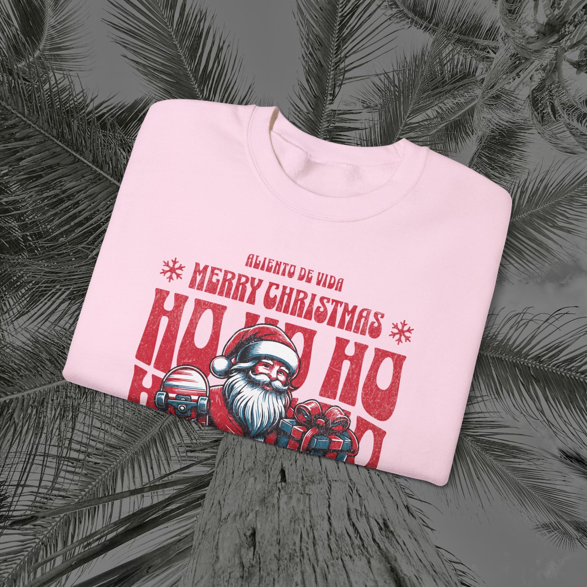 Naughty by Nature, Santa by Choice - (UNISEX) Cozy Crewneck Sweatshirt - Aliento De Vida