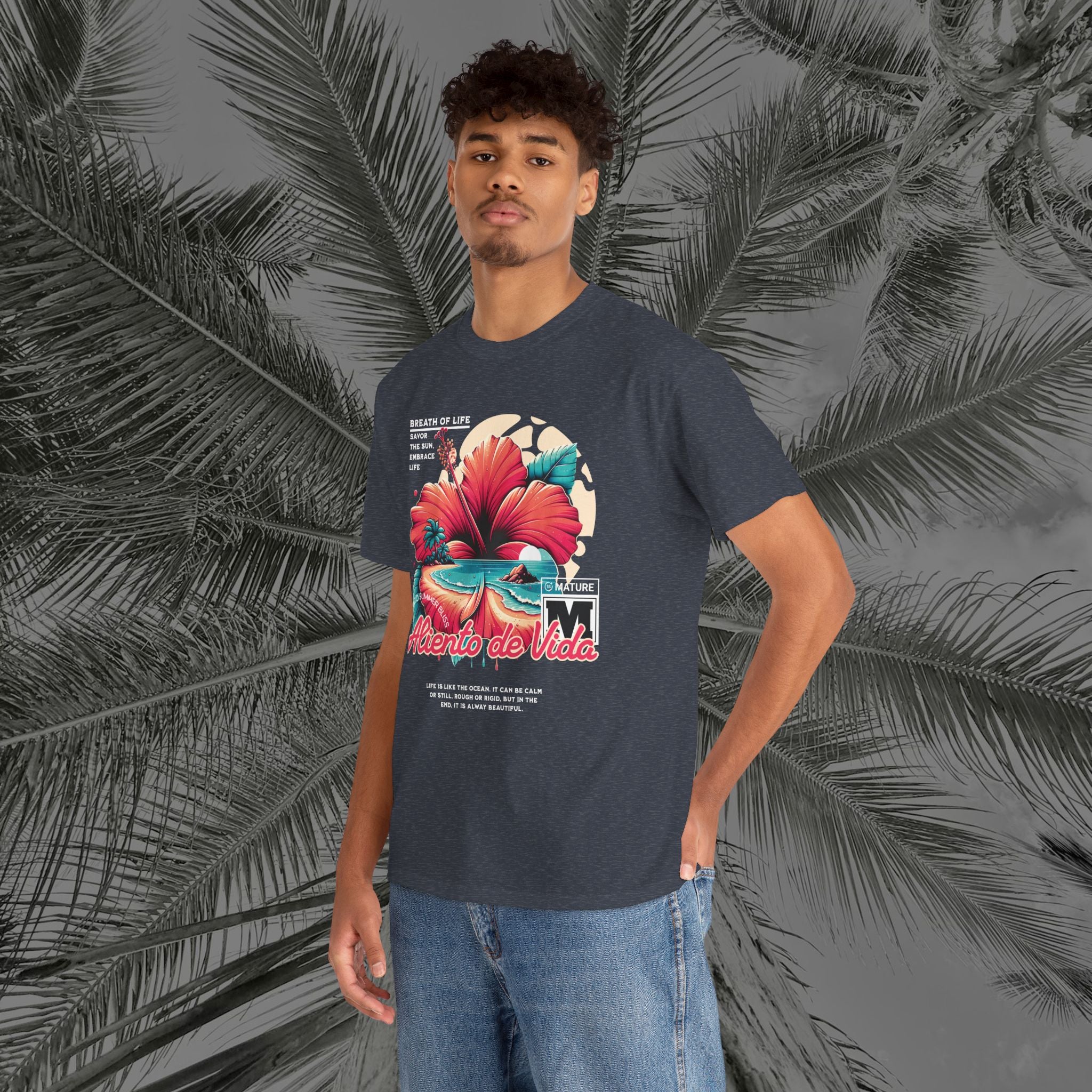 Breath Of Paradise - (UNISEX) Heavy Cotton T-Shirt - Aliento De Vida
