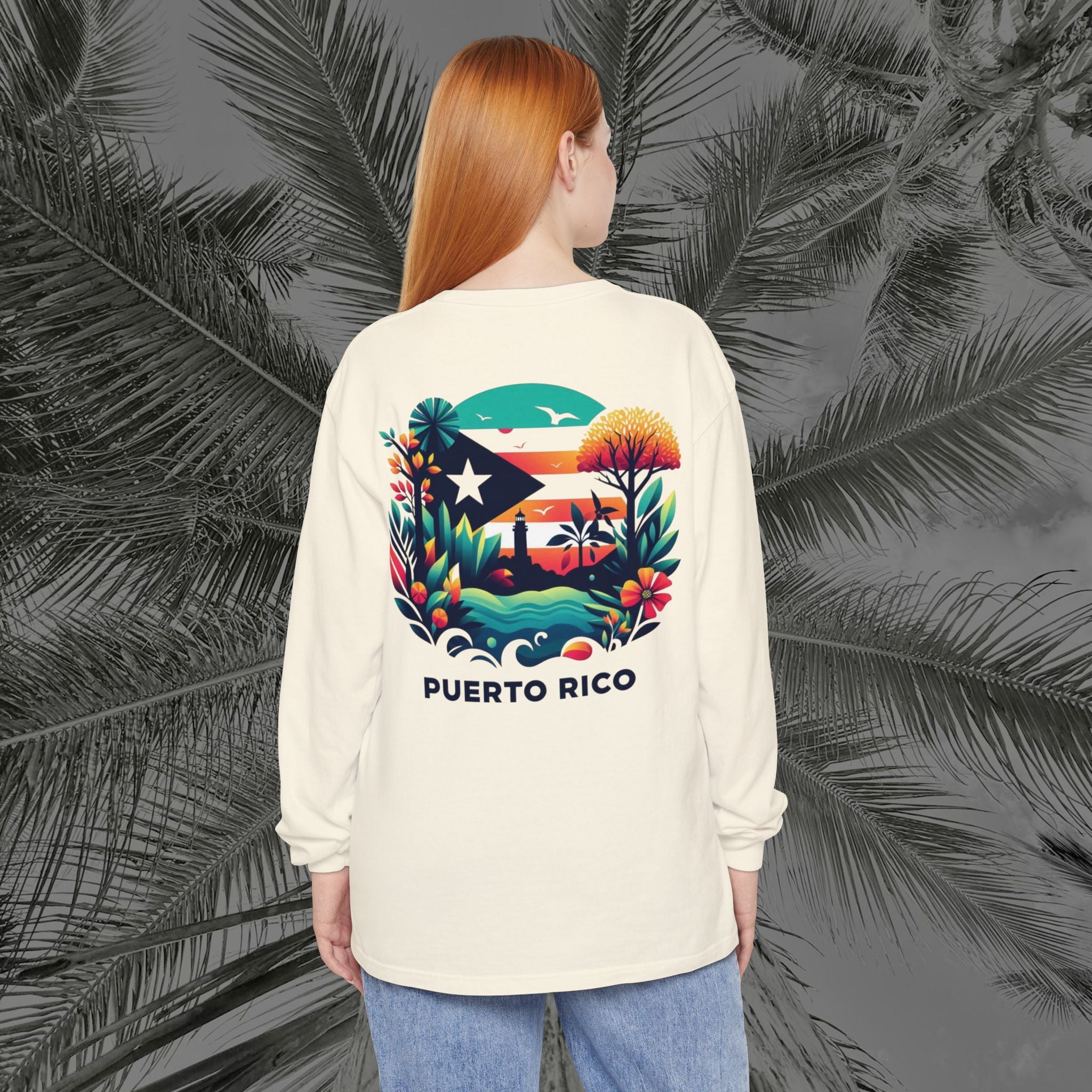 Isla Vibrante - (UNISEX) Long Sleeve T-Shirt - Aliento De Vida