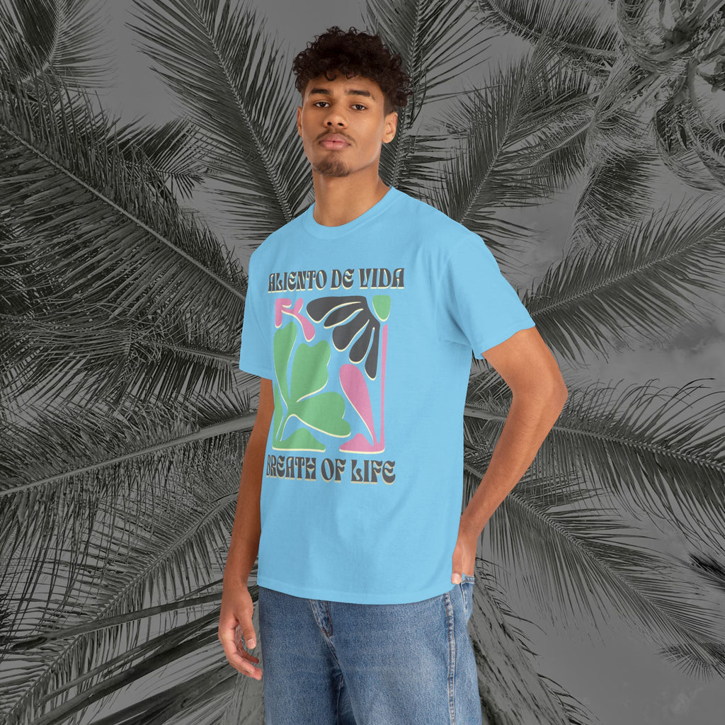 One Breath, Infinite Bloom #2 - (UNISEX) Heavy Cotton T-Shirt - Aliento De Vida