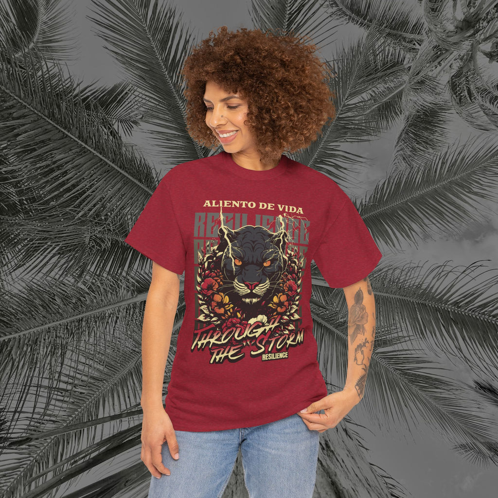 Rise of the Panther - (UNISEX) Heavy Cotton Tee - Aliento De Vida