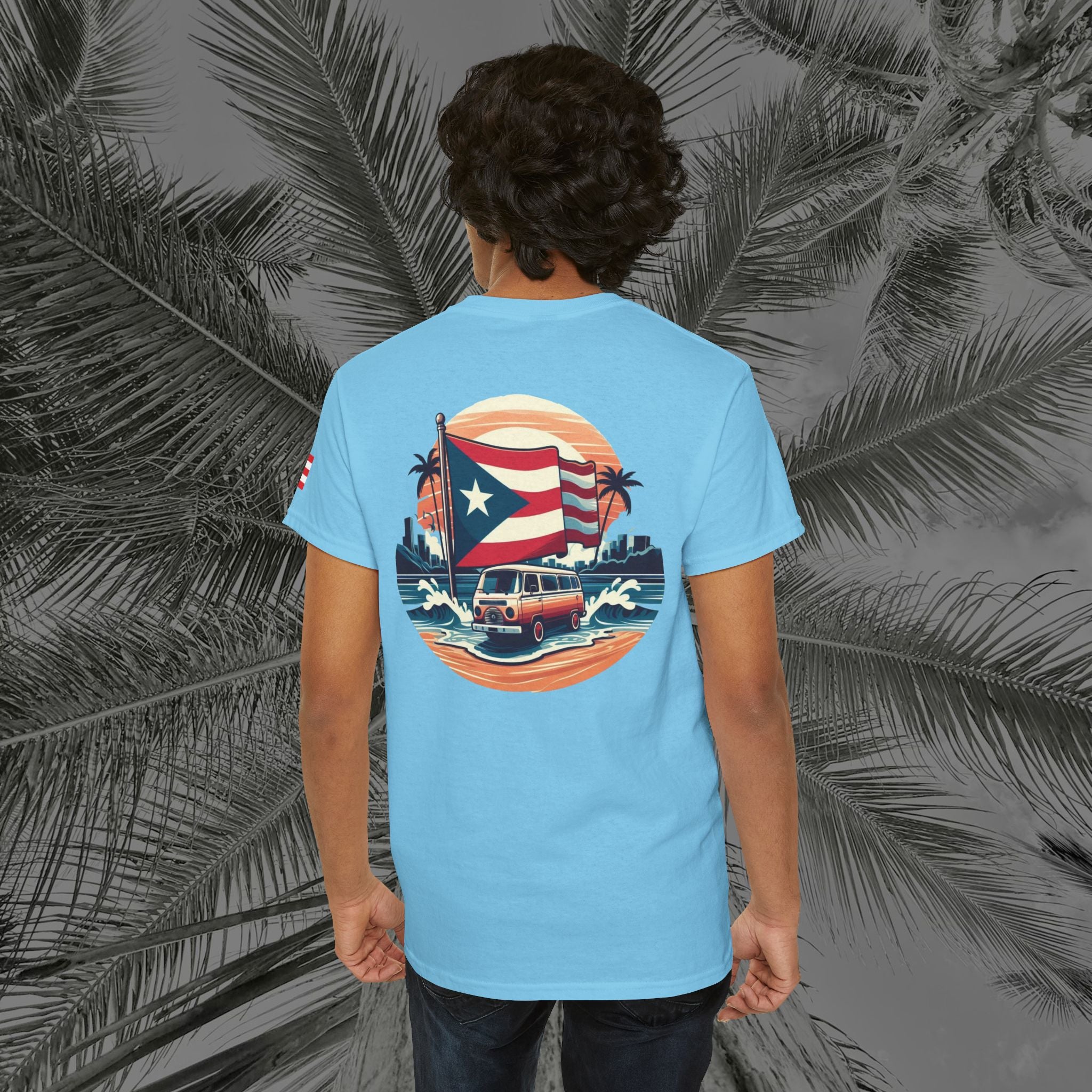Island Cruiser - PR COLLECTION - (UNISEX) Heavy Cotton Tee - Aliento De Vida