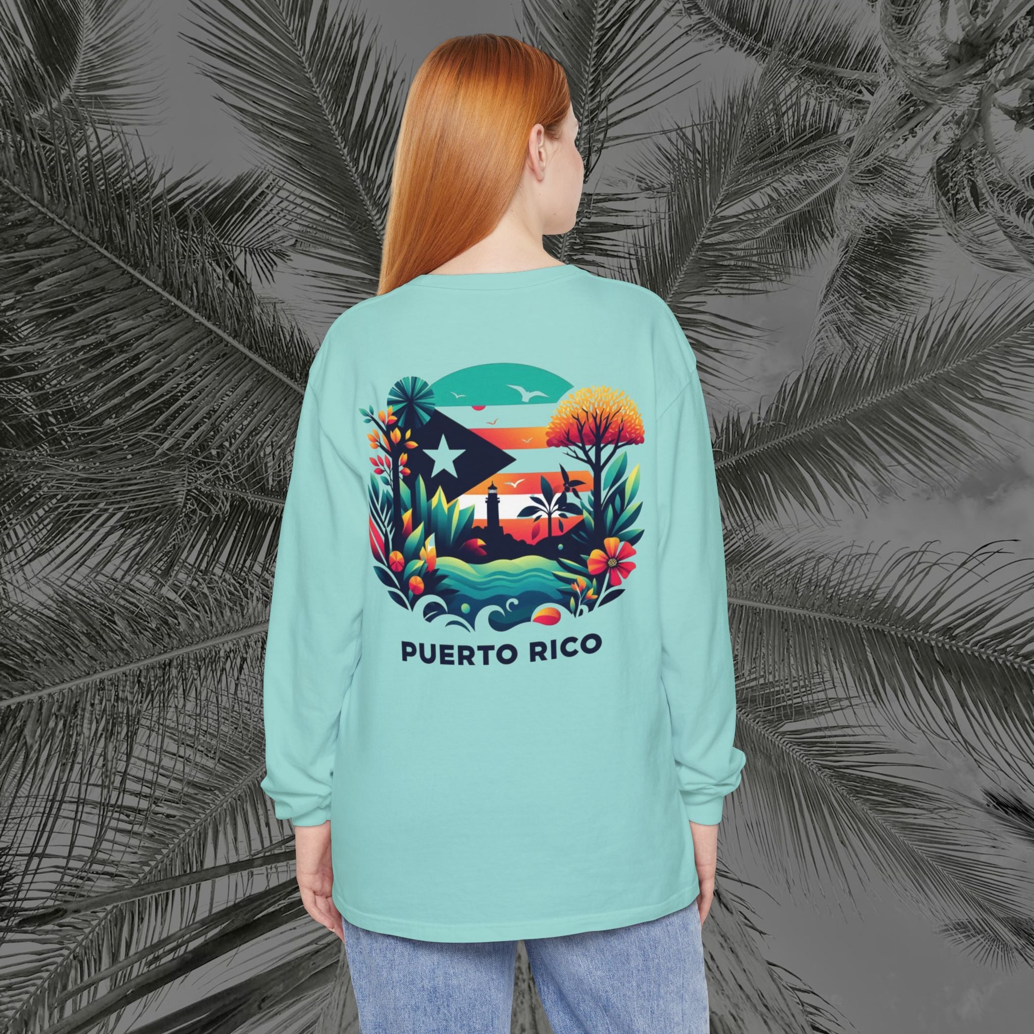 Isla Vibrante - (UNISEX) Long Sleeve T-Shirt - Aliento De Vida