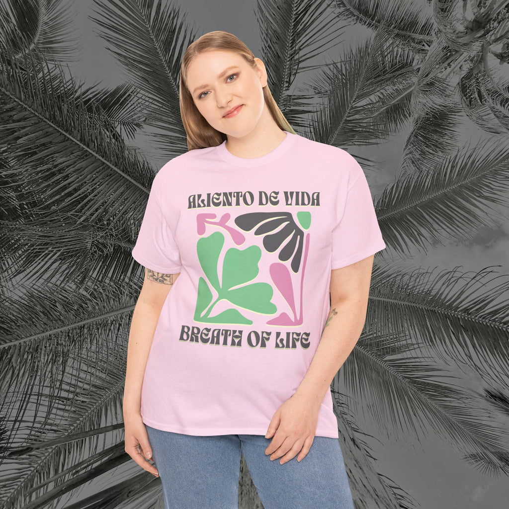 One Breath, Infinite Bloom #2 - (UNISEX) Heavy Cotton T-Shirt - Aliento De Vida