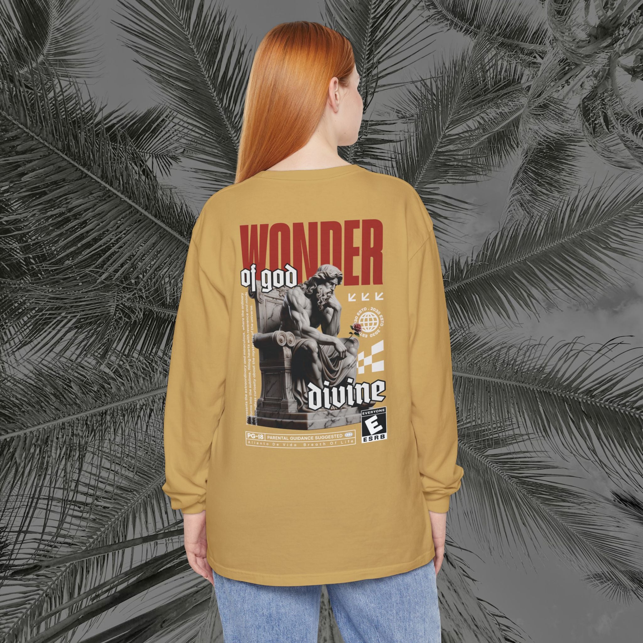 Throne of the Divine - (UNISEX) Long Sleeve Shirt - Aliento De Vida
