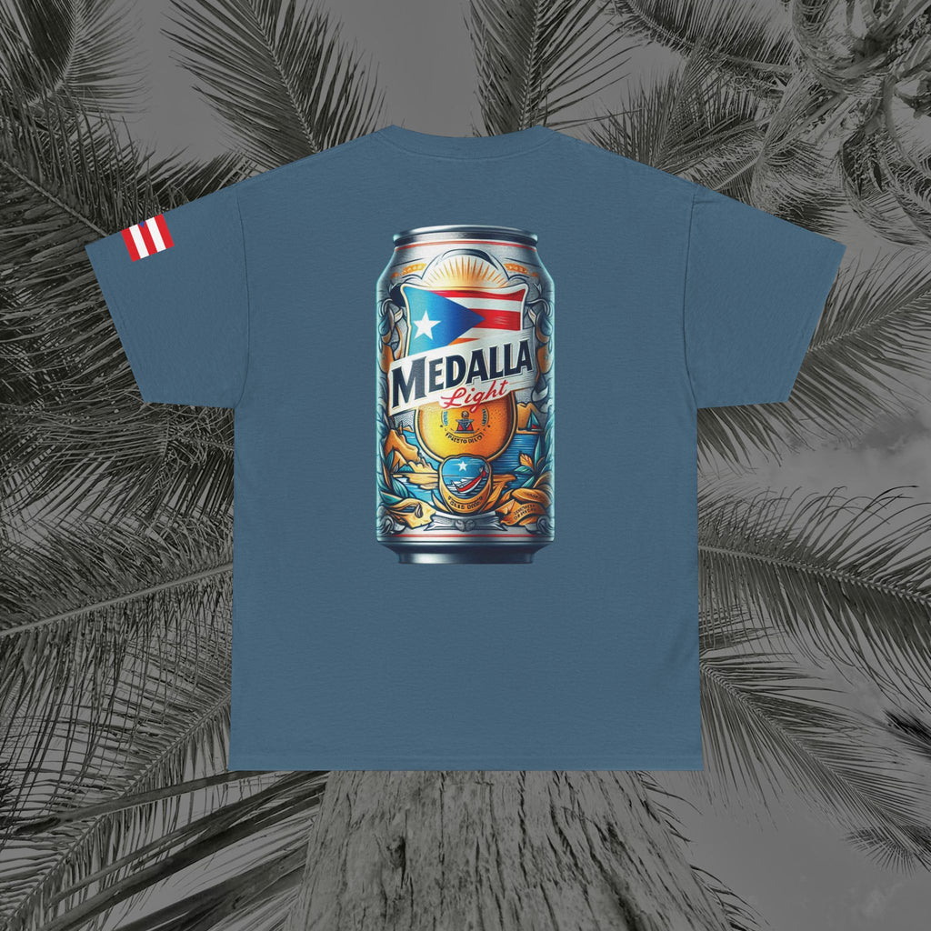 Crack Open A Unique Medalla - PR COLLECTION - (UNISEX) Heavy Cotton Tee - Aliento De Vida