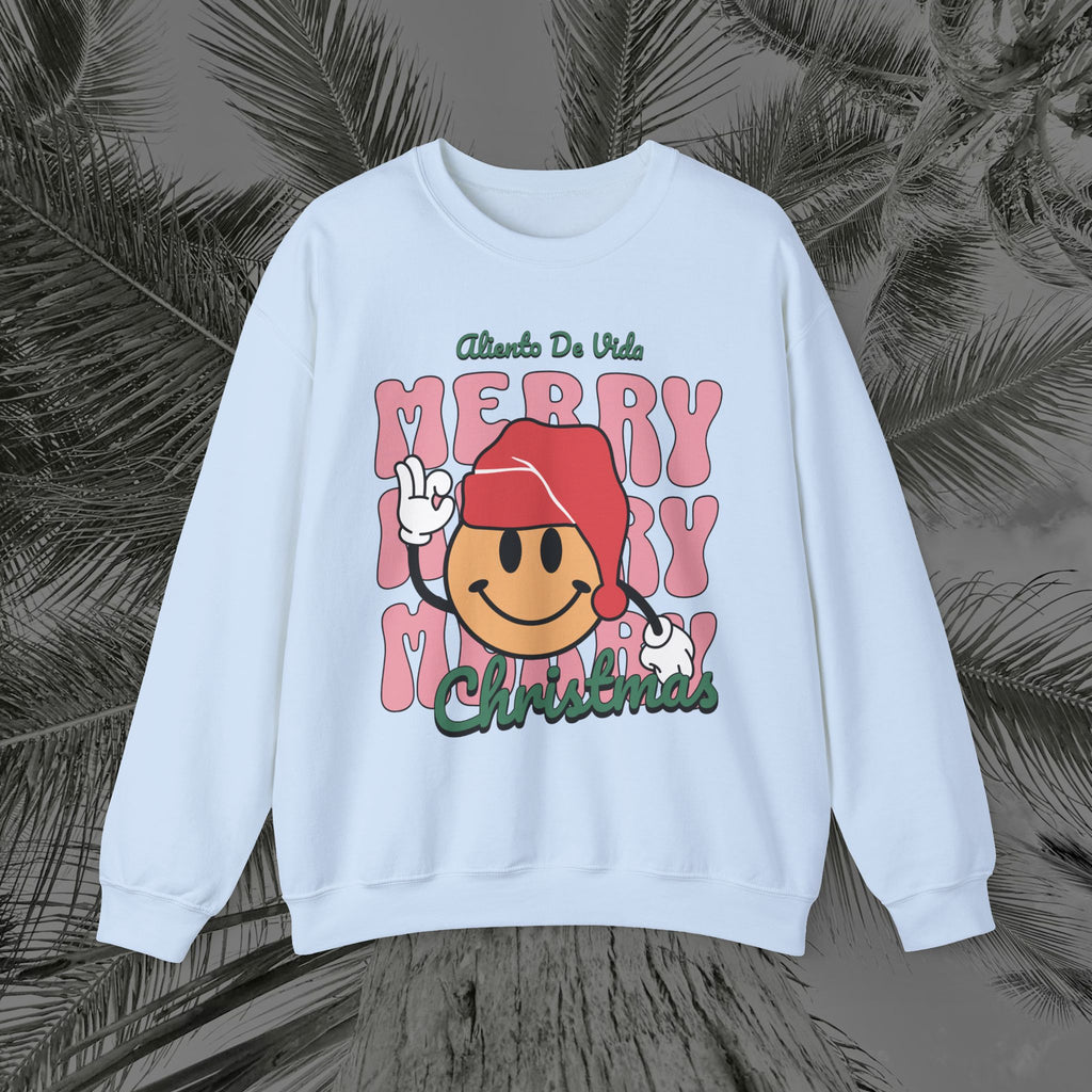 Happy Holidays - Cozy Crewneck Sweatshirt - Aliento De Vida