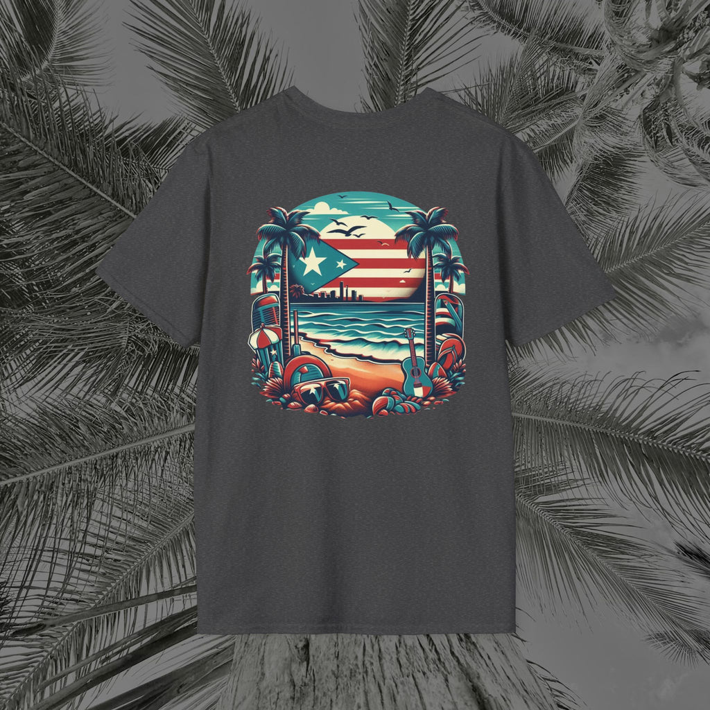 A Slice of Paradise - PR COLLECTION - (UNISEX) Soft style T-Shirt - Aliento De Vida