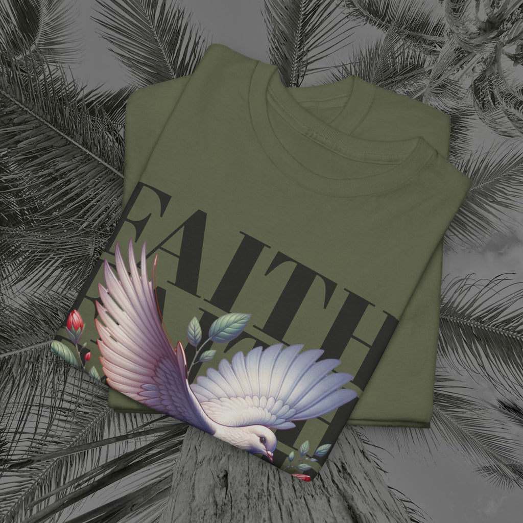 Wings of Grace - (UNISEX) Heavy Cotton Tee - Aliento De Vida