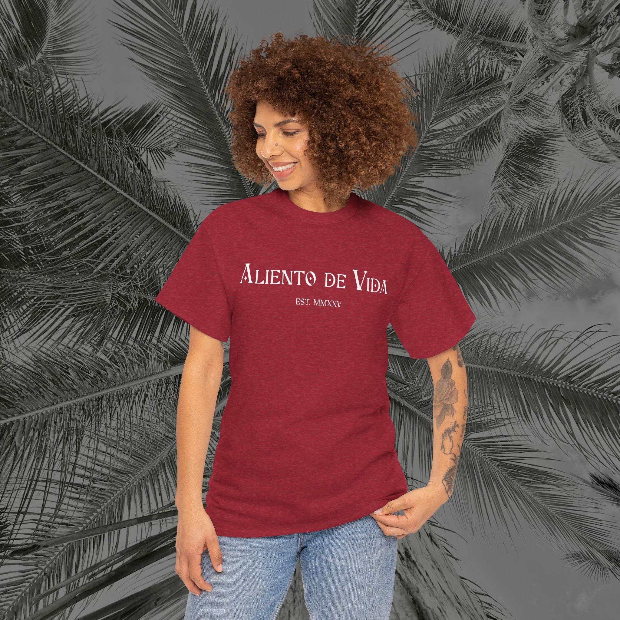 Peace Through Prayer - (UNISEX) Heavy Cotton Tee - Aliento De Vida