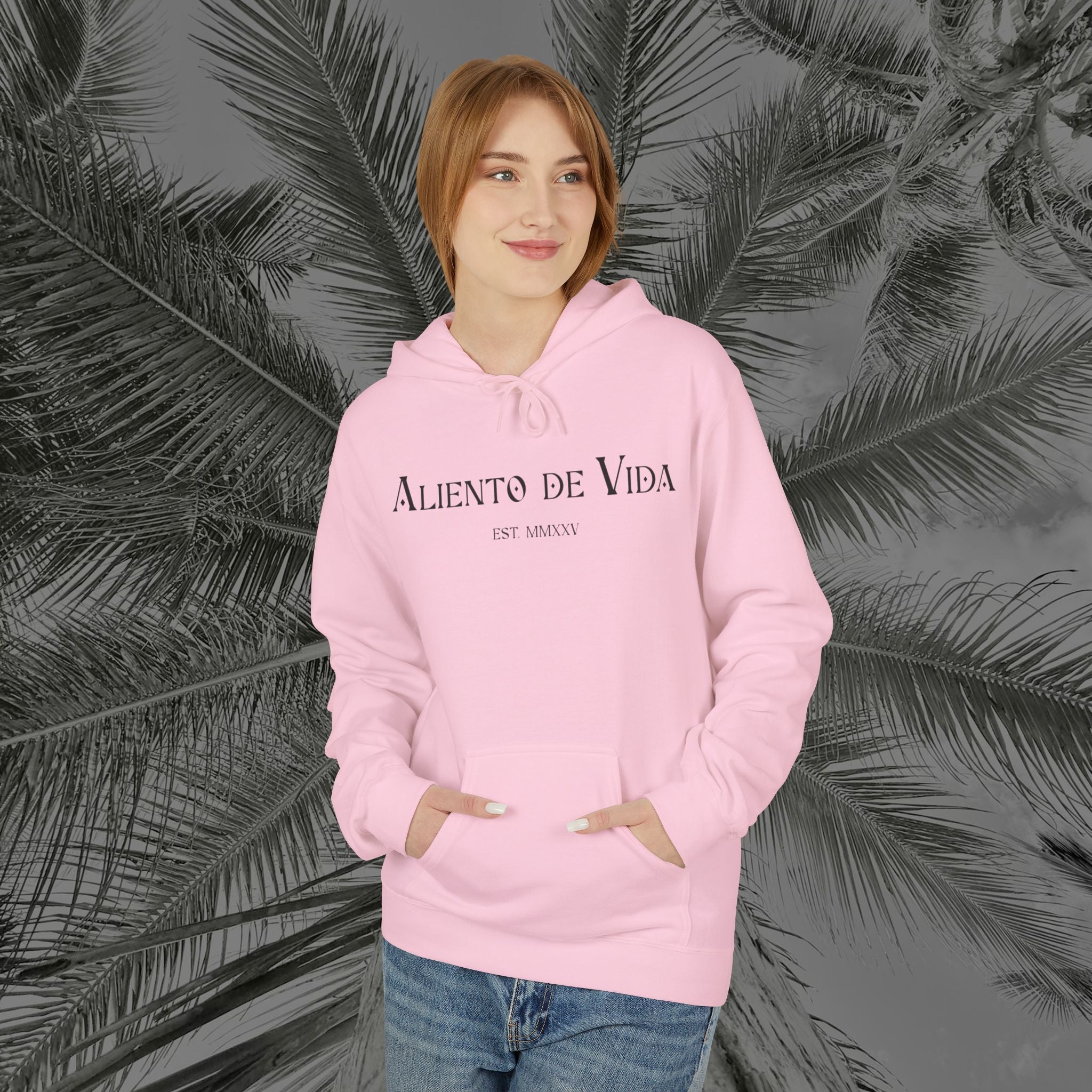 Wings of Grace - (UNISEX) Midweight Fleece Hoodie- Aliento De Vida