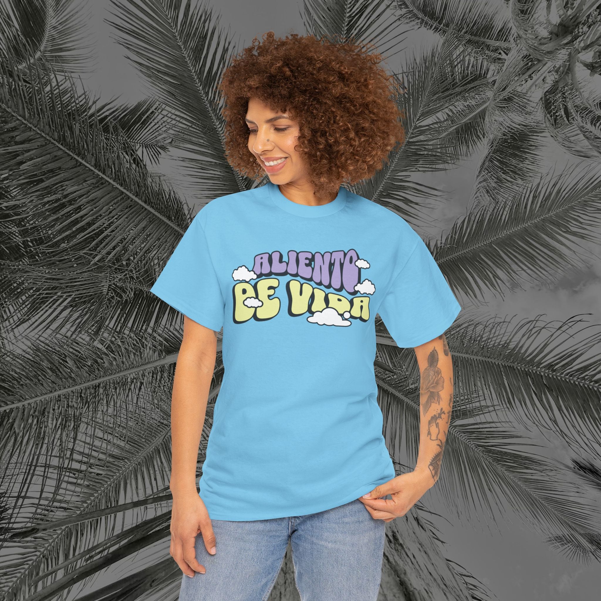 Clouds #1 - (UNISEX) Heavy Cotton T-Shirt - Aliento De Vida